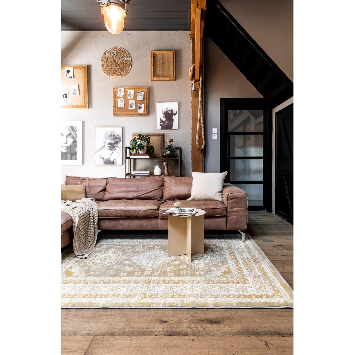 Interieur05 Vintage Vloerkleed Aila Geel - 160 x 230 cm