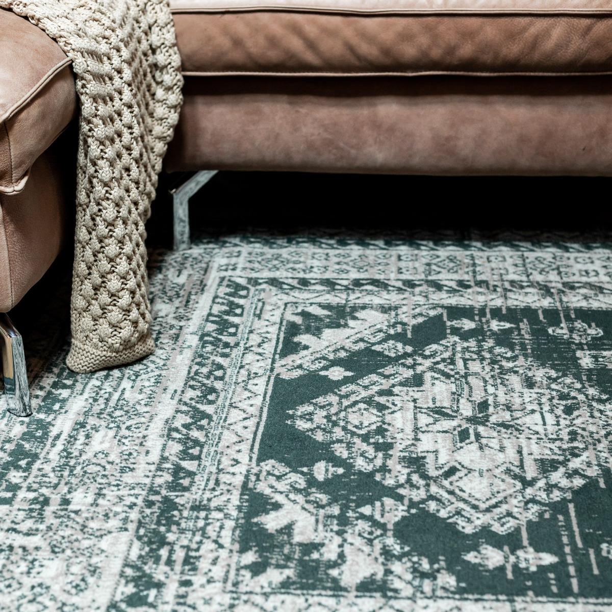 Interieur05 Vintage Vloerkleed Aila Groen - 190 x 280 cm