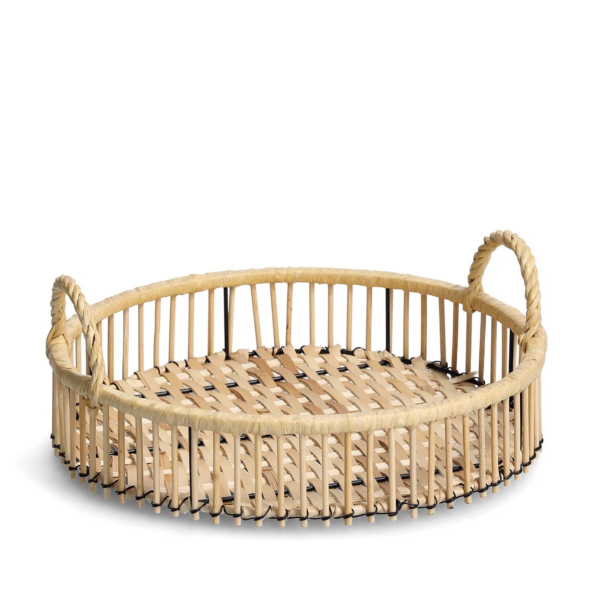 Zeller Rattan Dienblad Ø 32 cm