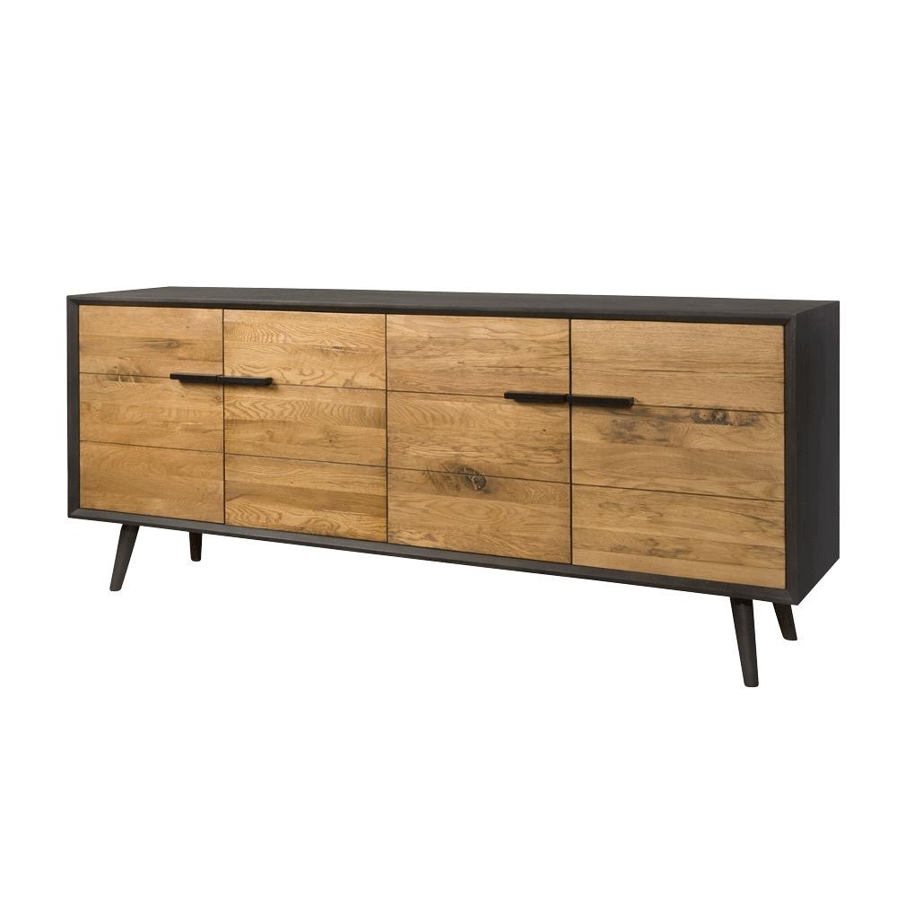 Tower Living | Bresso Dressoir met 4 deurtjes | Eikenhout | Bruin |