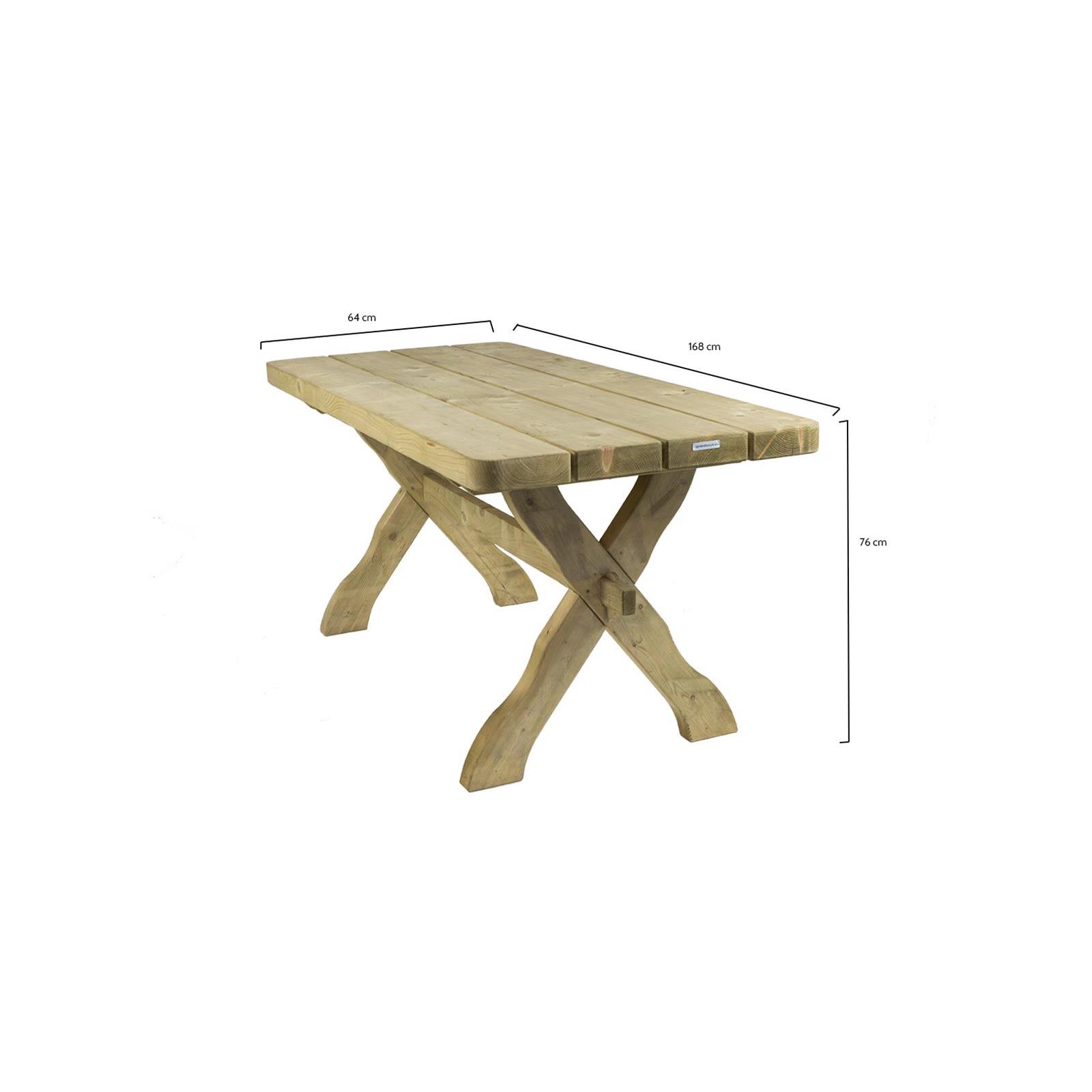 Houten tuintafel Provence 170 cm