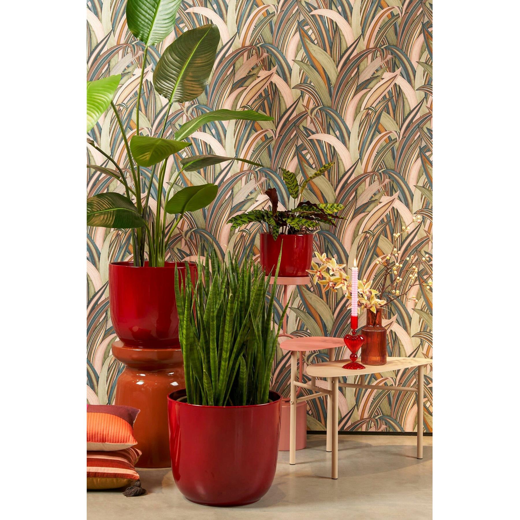 Mica Decorations Tusca Bloempot - H25 x Ø28 cm - Donkerrood