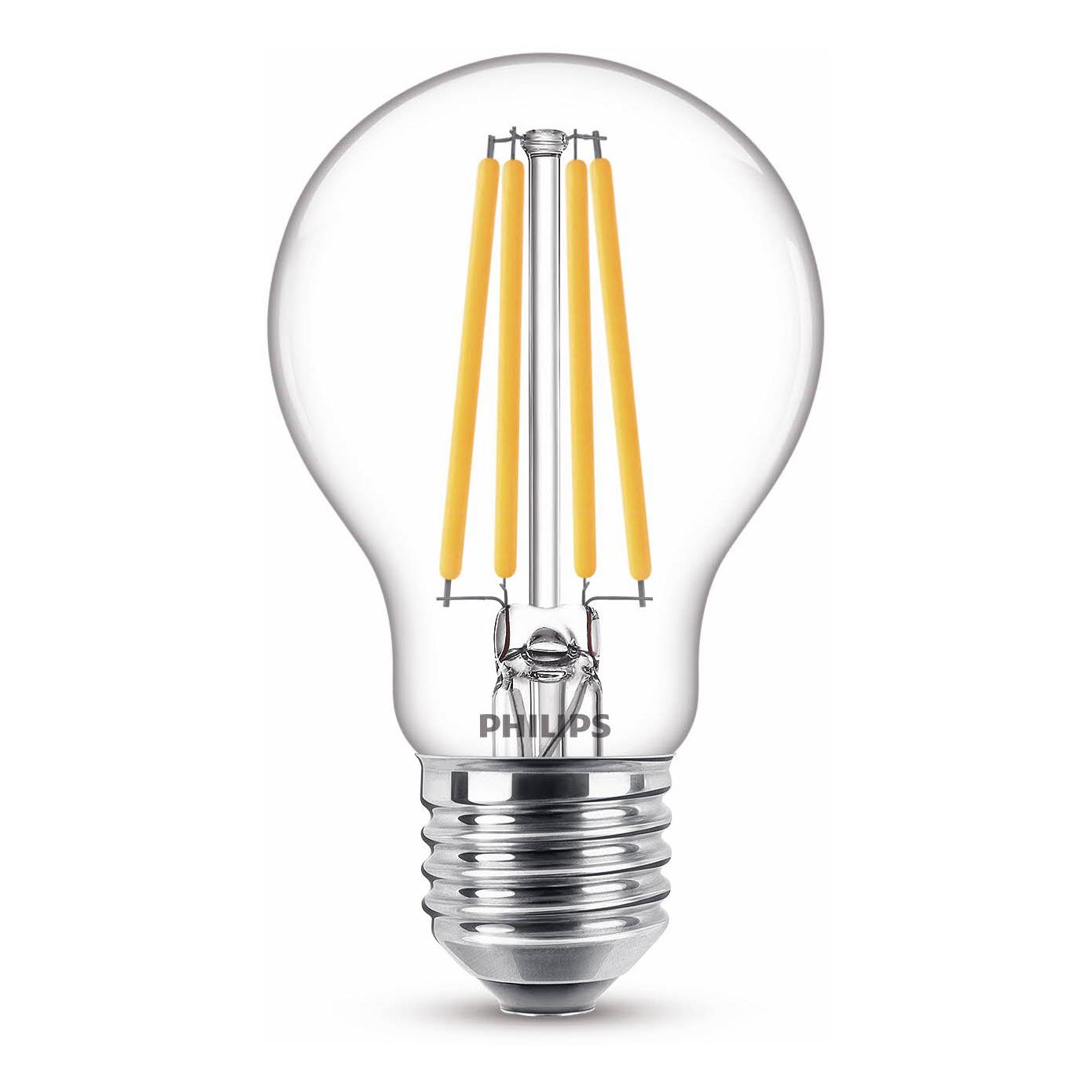 Philips LED filament standaard lamp helder niet dimbaar E27 A60 10