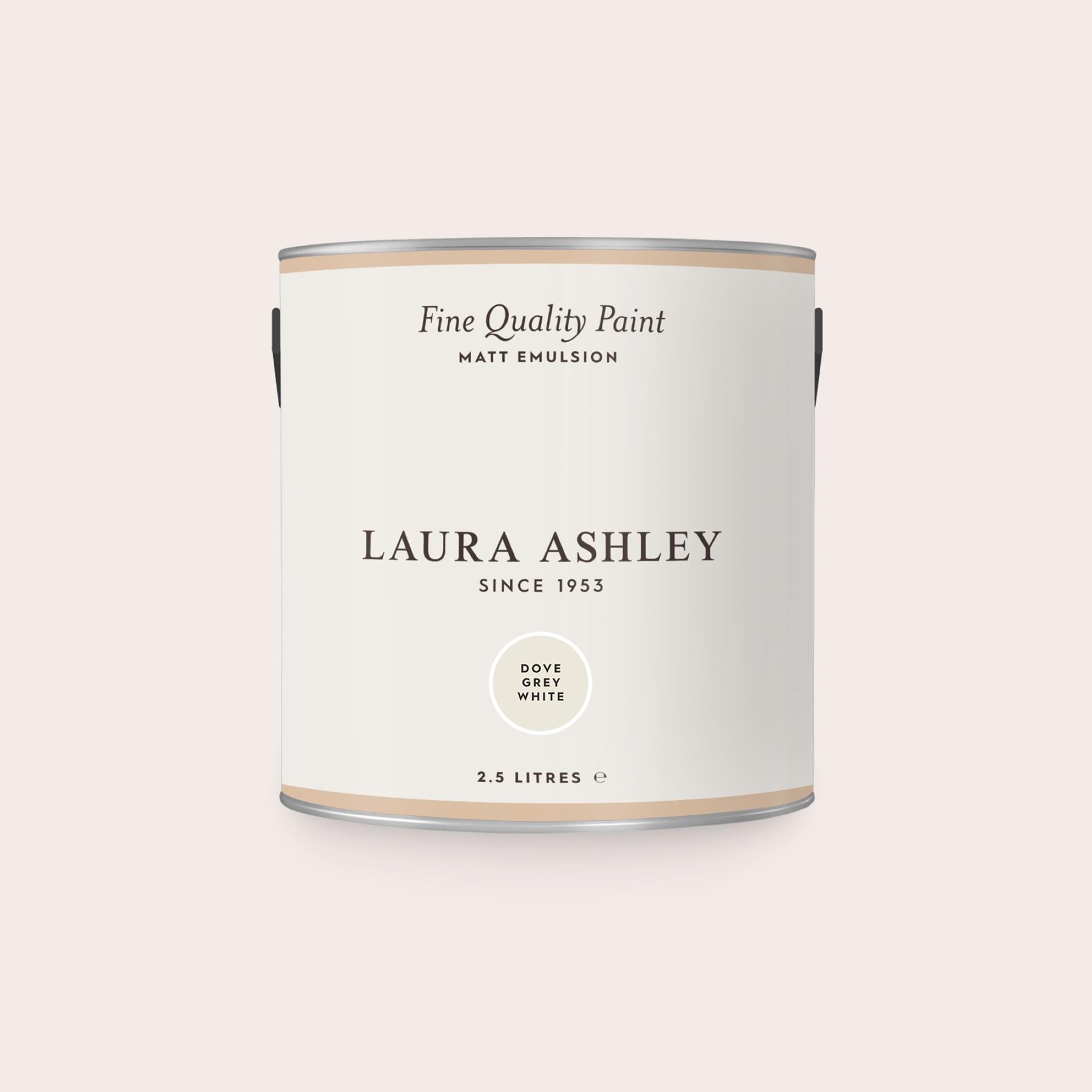 Laura Ashley Dove Grey White Muurverf - 2,5 Liter - Grijs - Mat