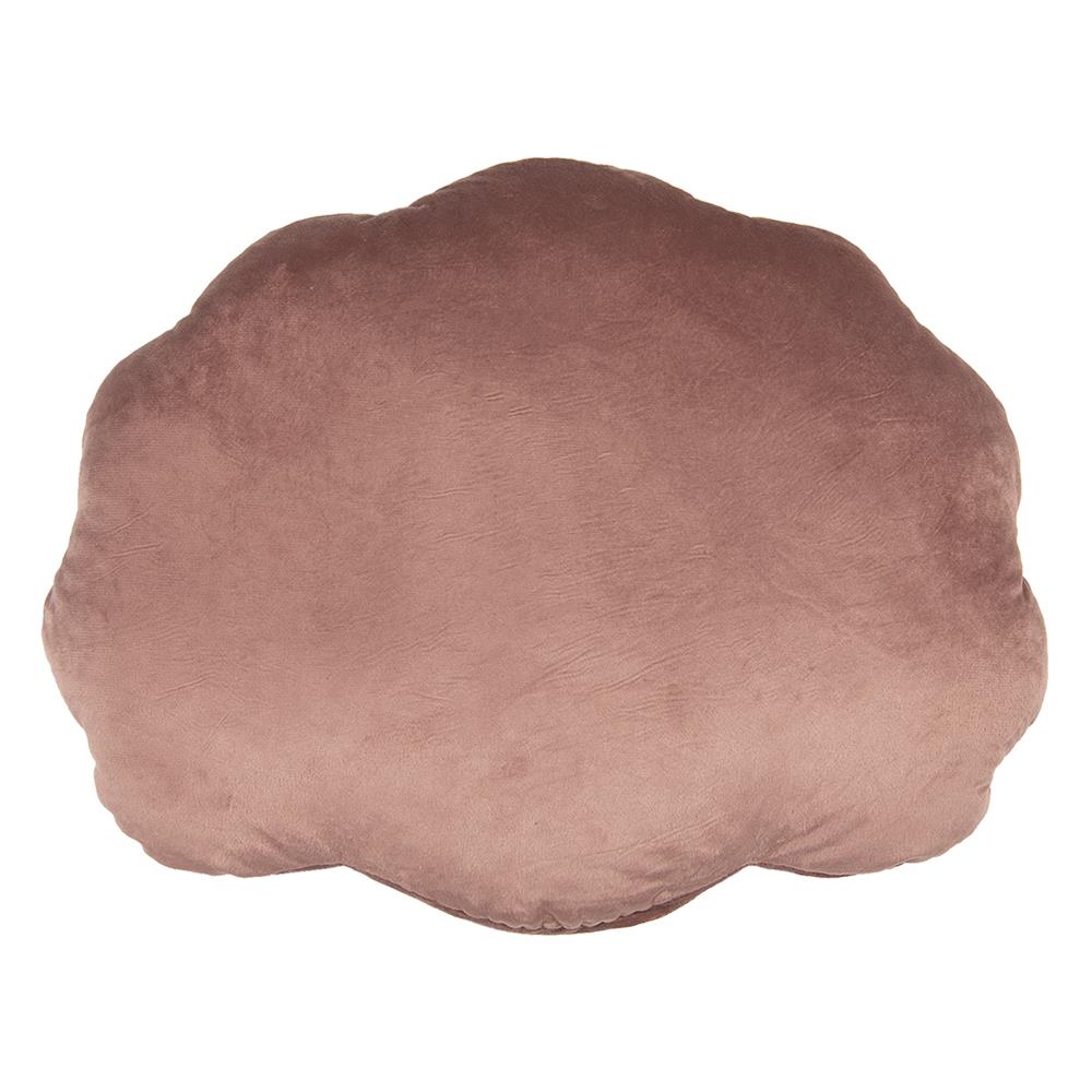 Clayre & Eef Sierkussen Schelp 28x38 cm Roze Polyester Kussenhoes met
