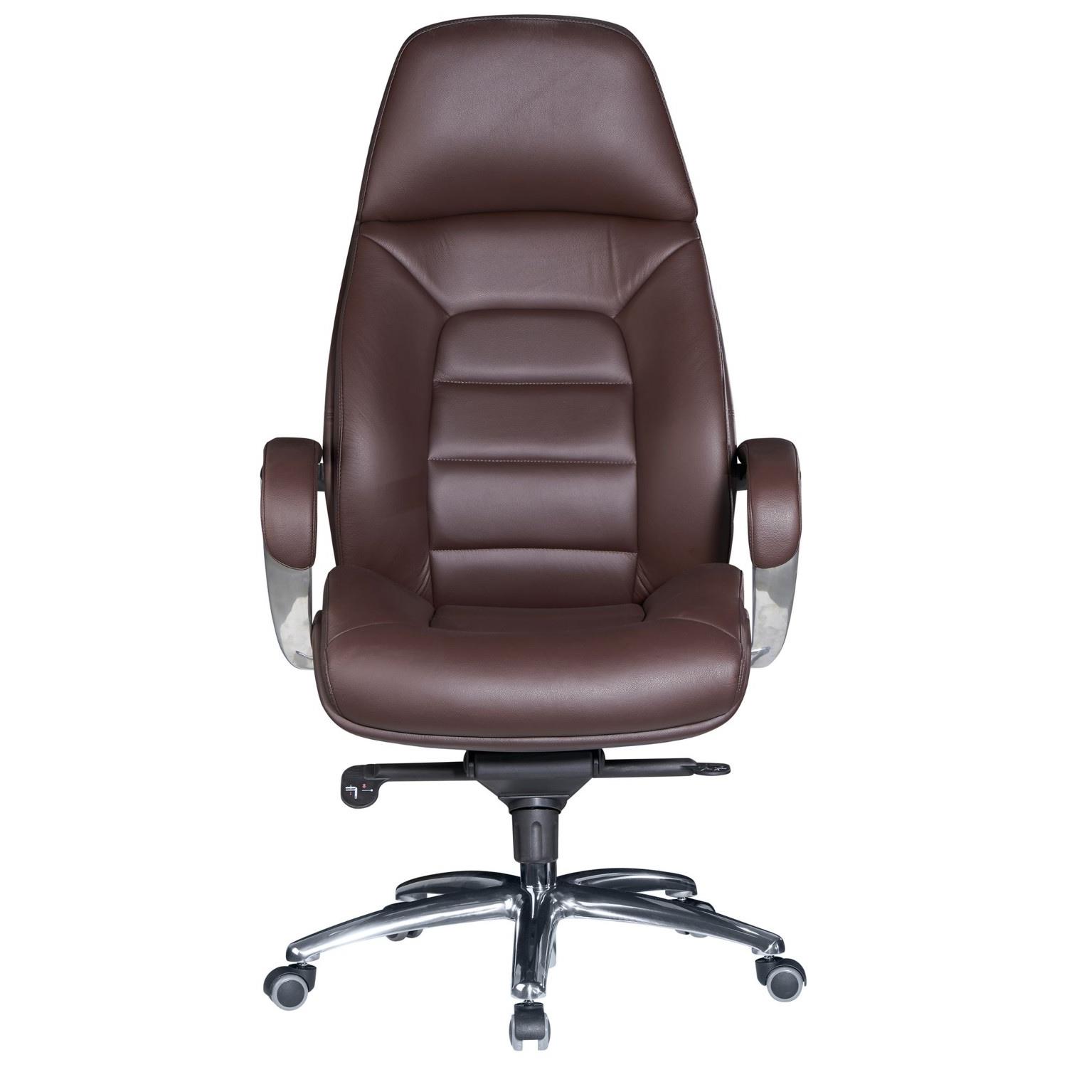 Sky Style Maxima Bureaustoel Leer Donkerbruin
