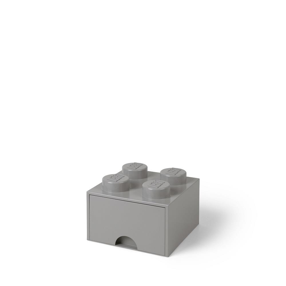 LEGO - Opberglade Brick 4, Grijs - LEGO