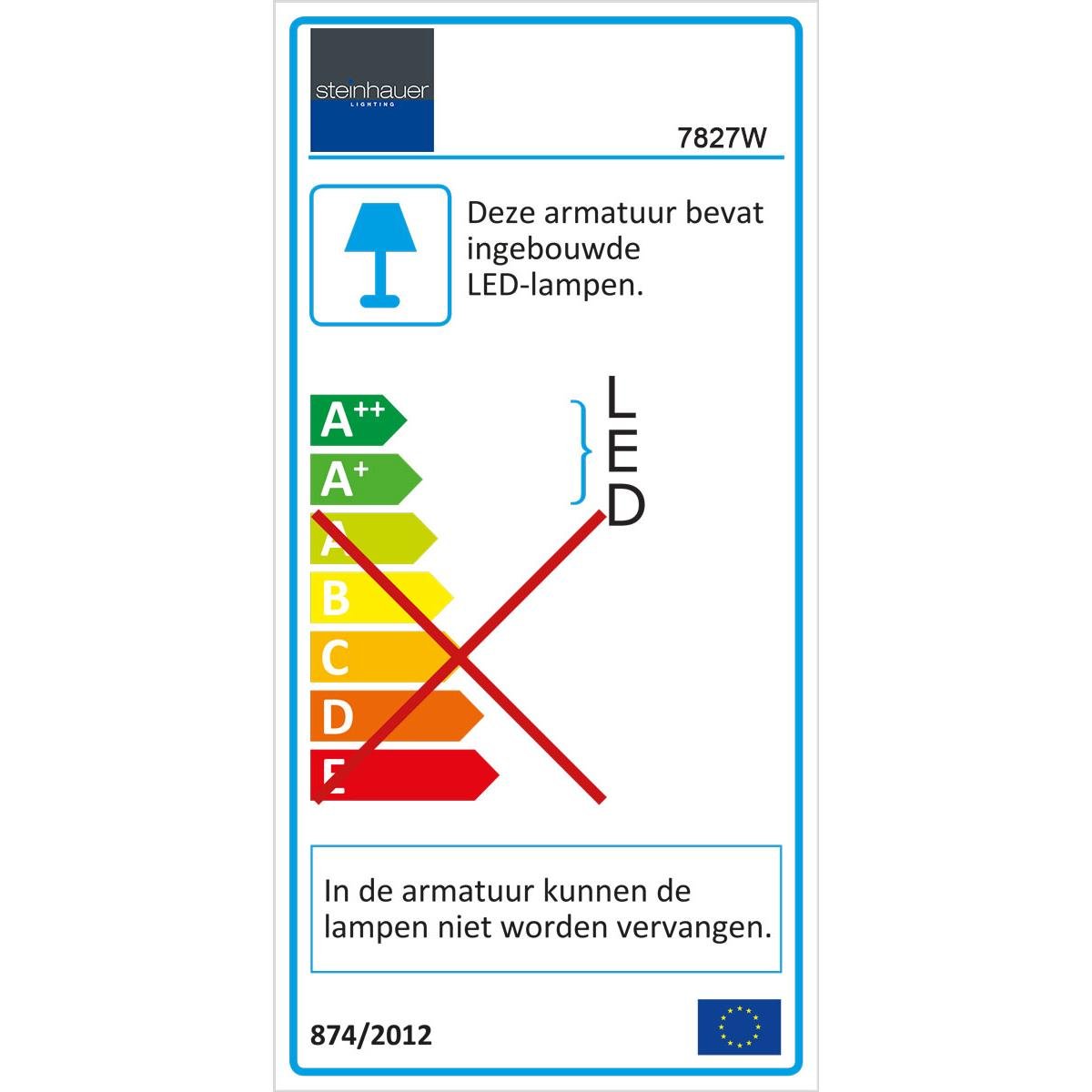 Mexlite - plafonniere - Galaxy - wit - kunststof metaal - Ø 26cm - LED - 7827W