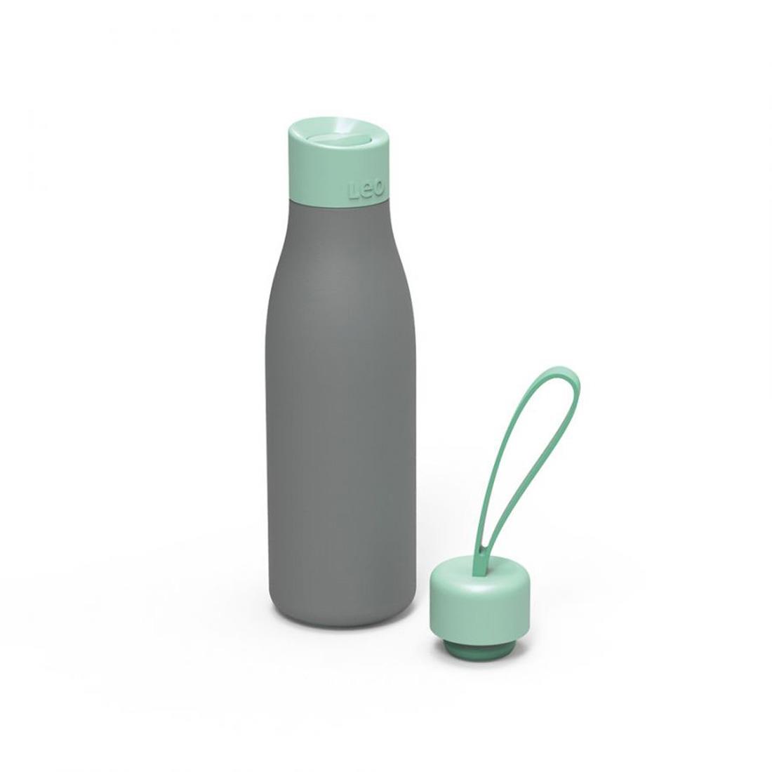 BergHOFF - Thermosfles met twee deksels, Grijs|Groen - RVS - BergHOFF|