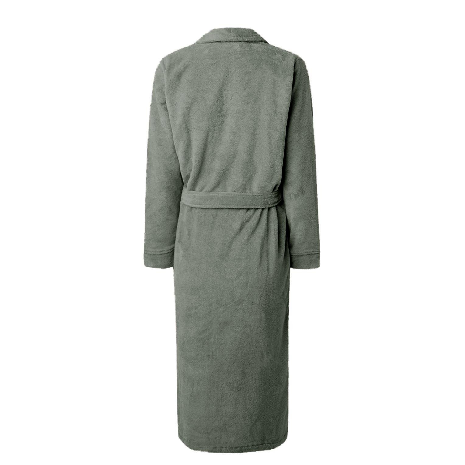 LINNICK Pure Badjas Velours olive green XXL