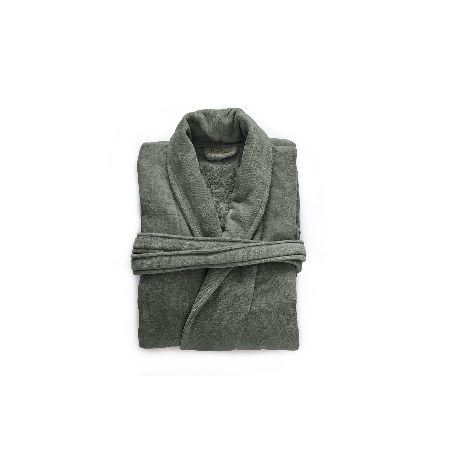 LINNICK Pure Badjas Velours olive green XXL