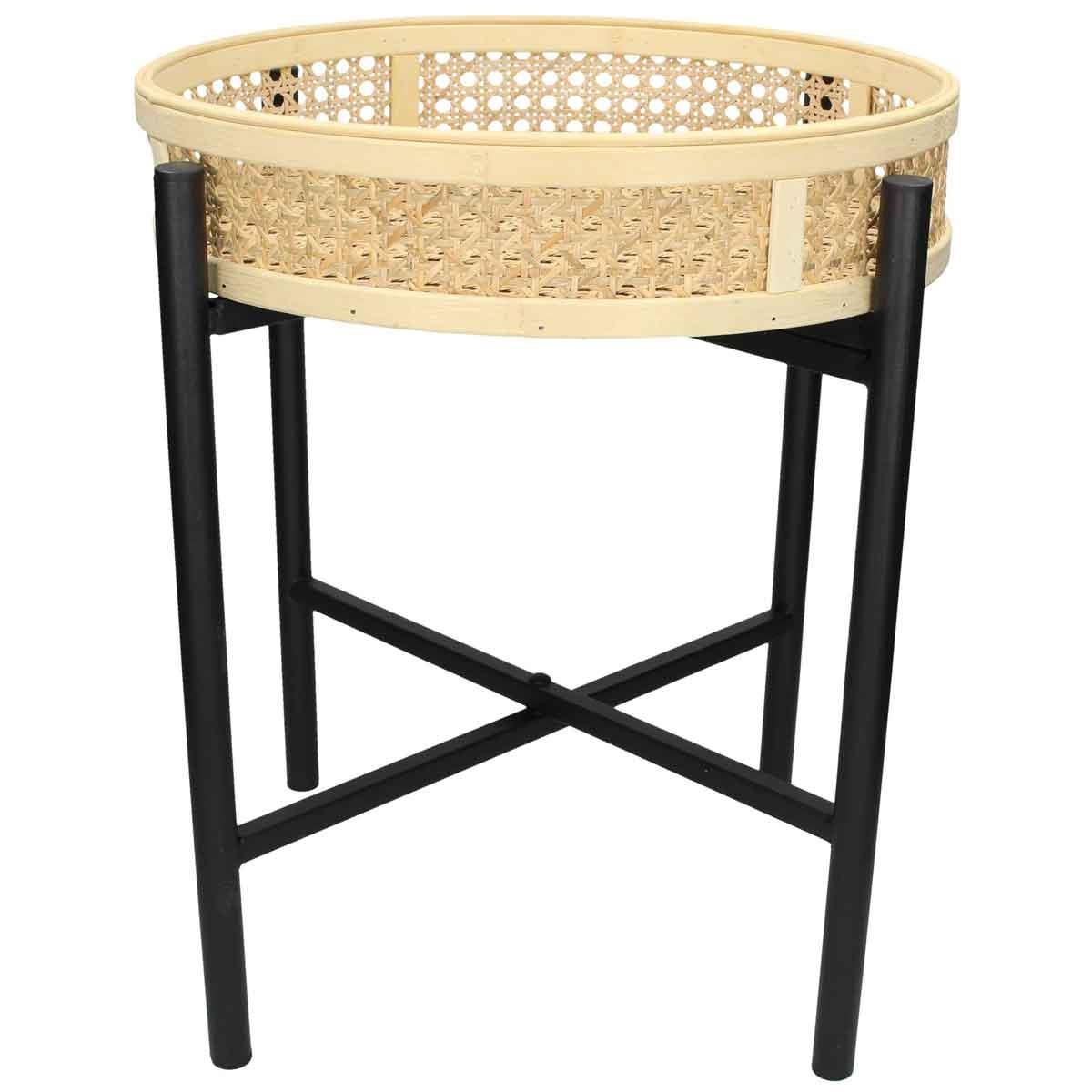 SVJ Home Decorations Mensa Tafel - H42 x Ø40 cm - Metaal - Natuurlijk