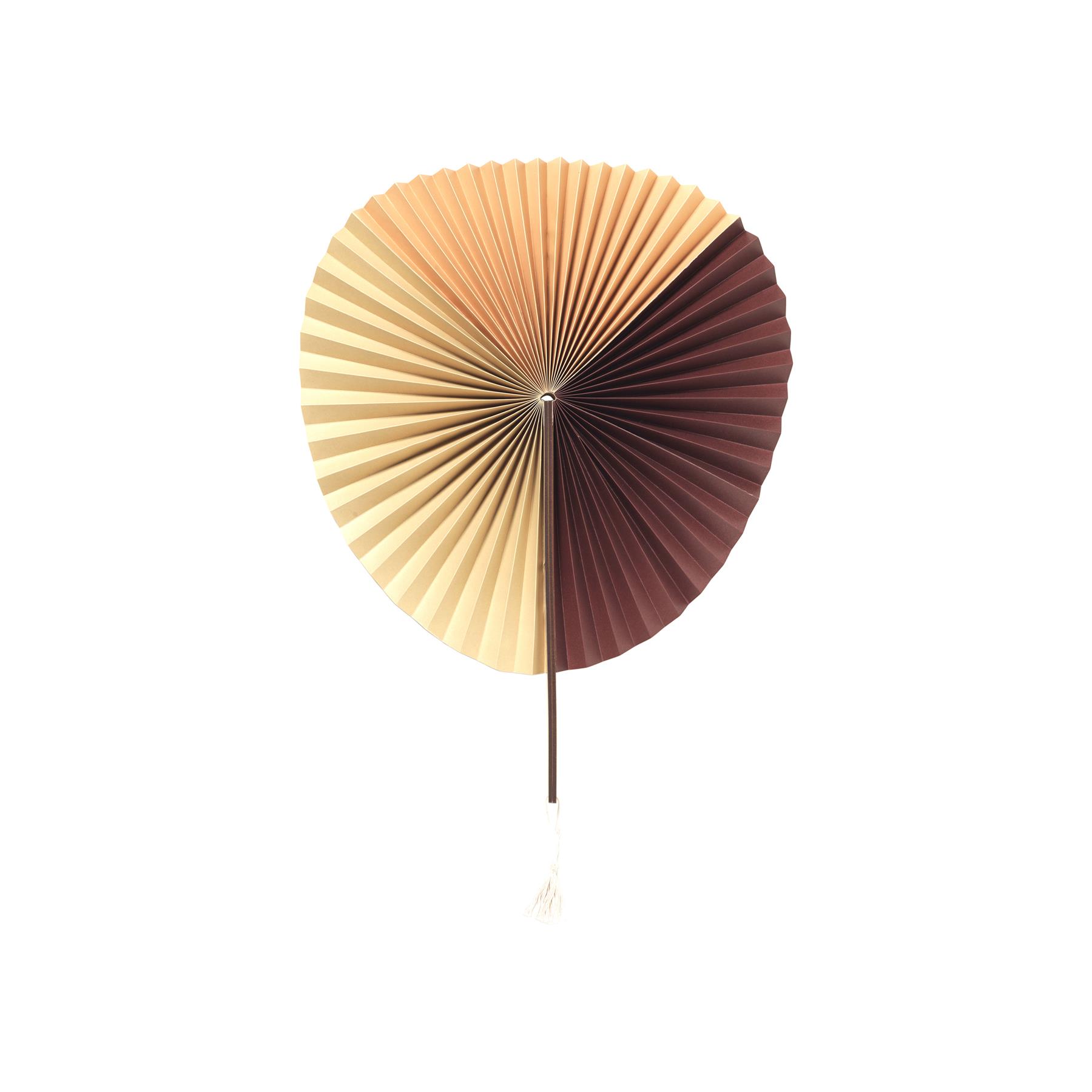 Broste Copenhagen Saba Waaier Wandornament - Bruin