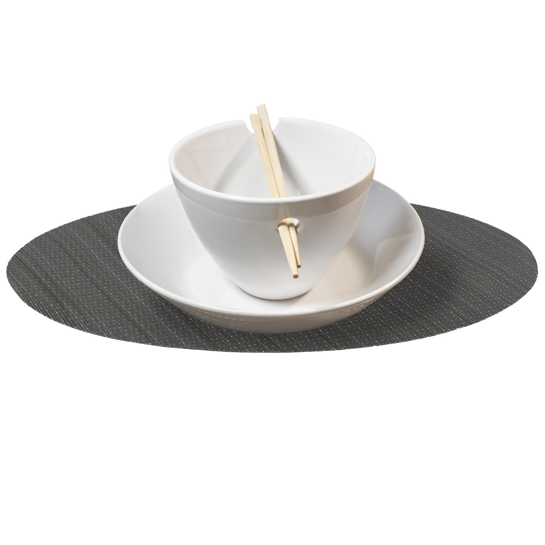 Krumble Placemat ovaal - 32 x 45 cm - Grijs