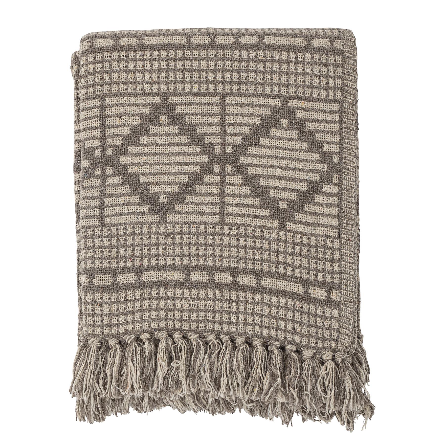 Bloomingville Kicki Plaid - Bruin Recycled Katoen