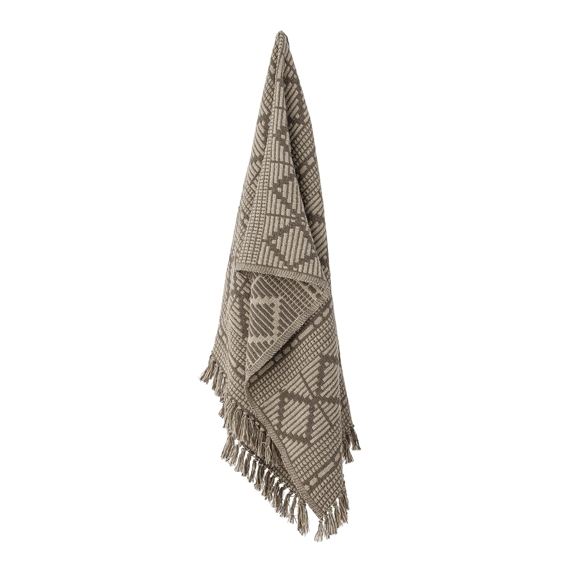 Bloomingville Kicki Plaid - Bruin Recycled Katoen