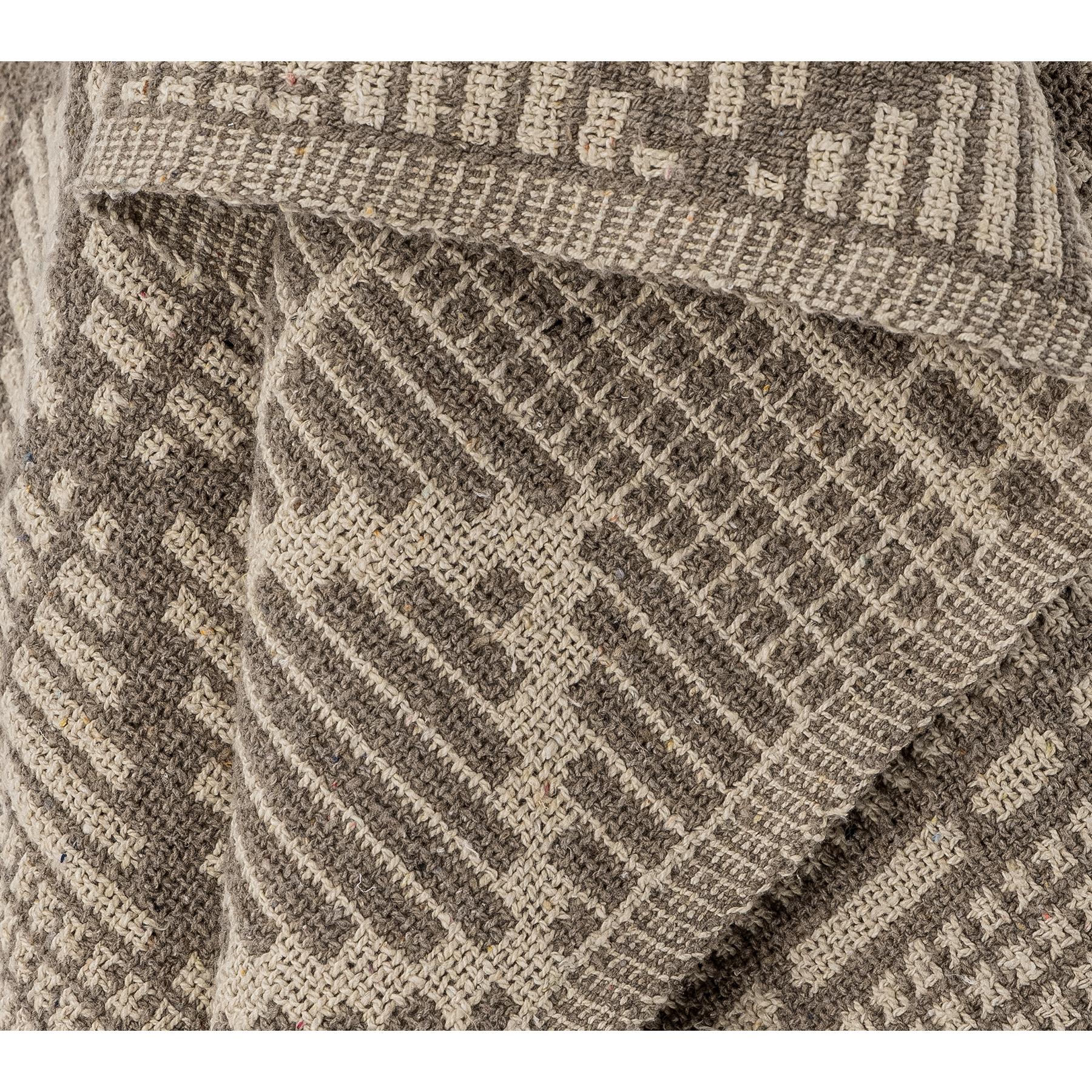Bloomingville Kicki Plaid - Bruin Recycled Katoen