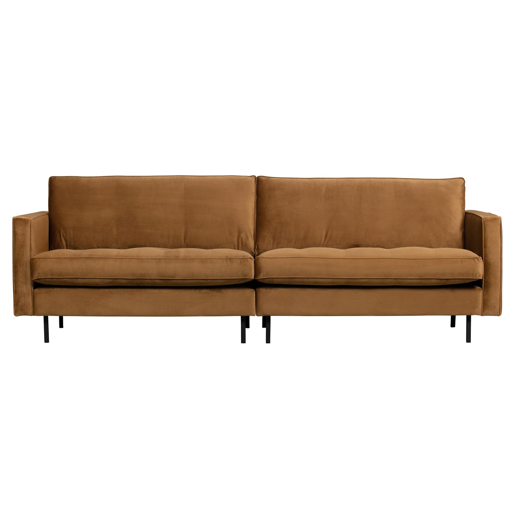 BePureHome Rodeo Classic 3-zitsbank - Velvet -  Honinggeel
