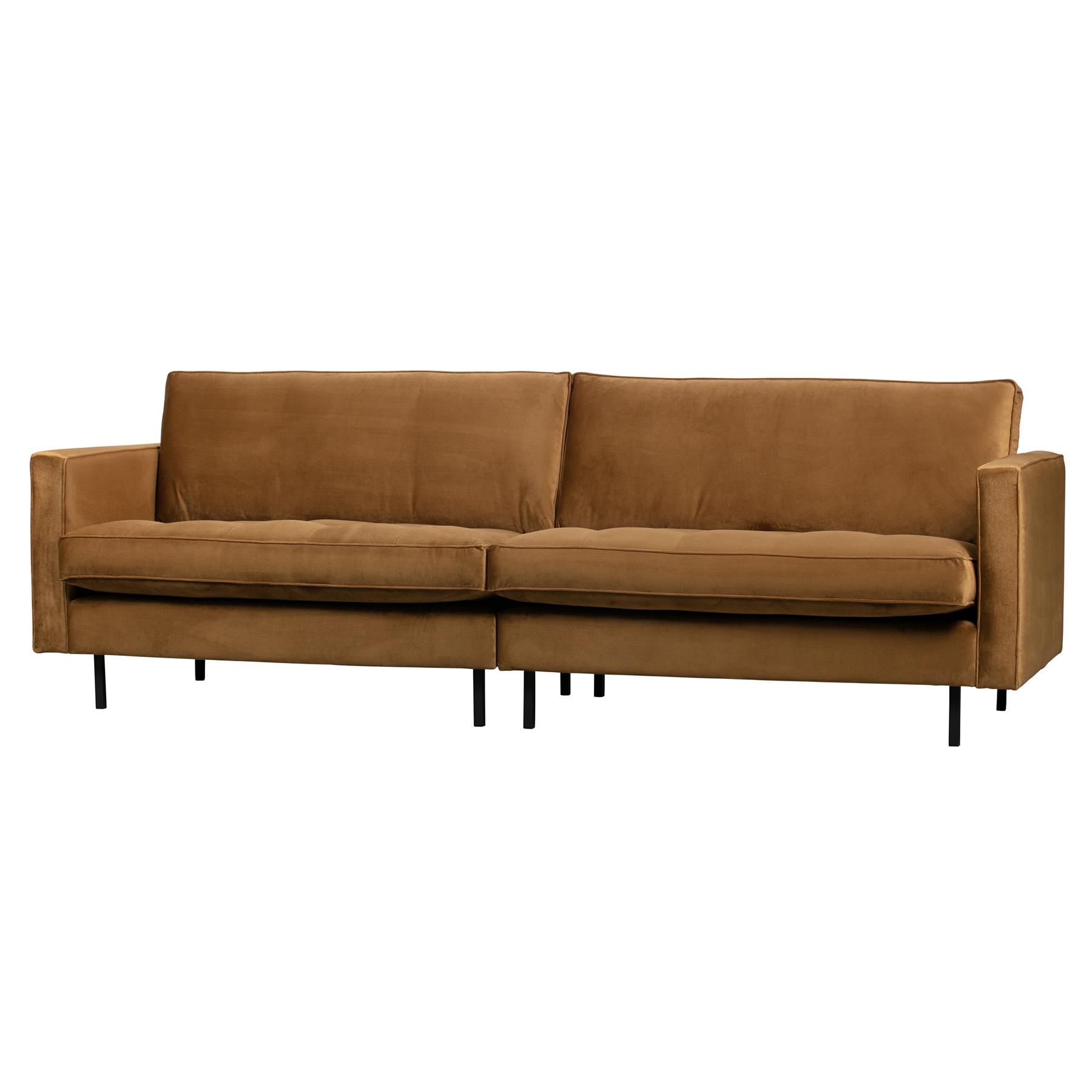 BePureHome Rodeo Classic 3-zitsbank - Velvet -  Honinggeel