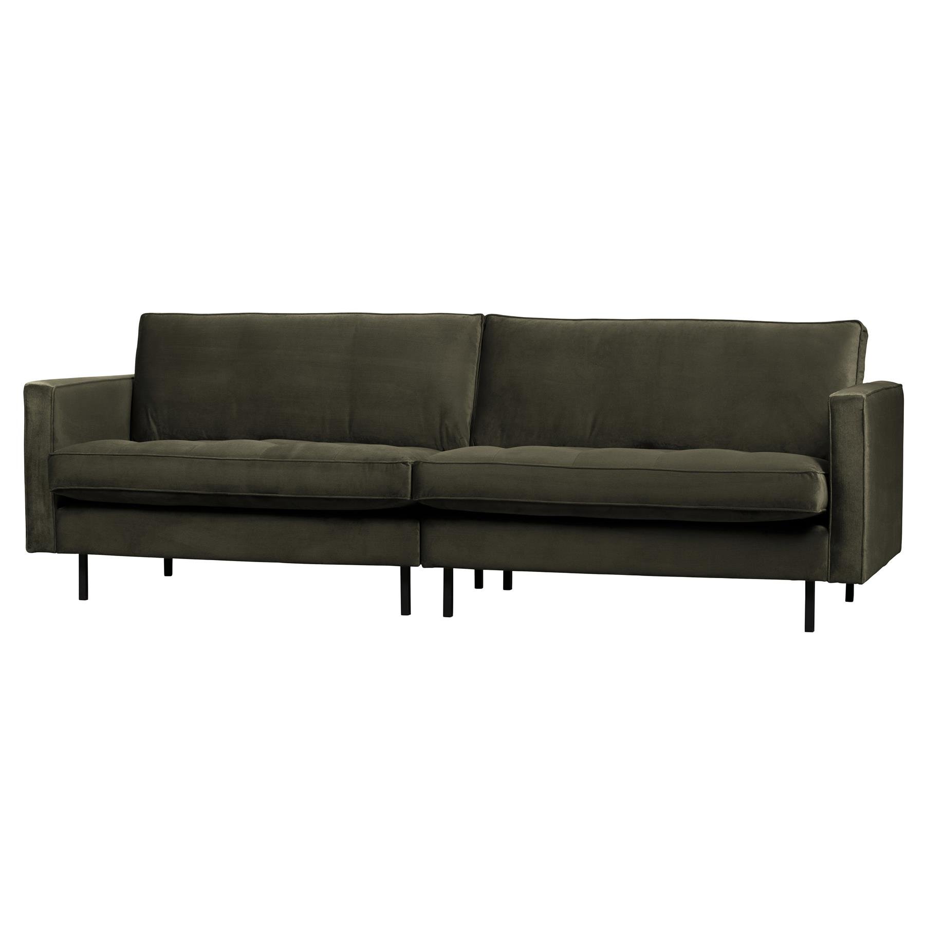 BePureHome Rodeo Classic 3-zitsbank - Velvet -  Green Hunter