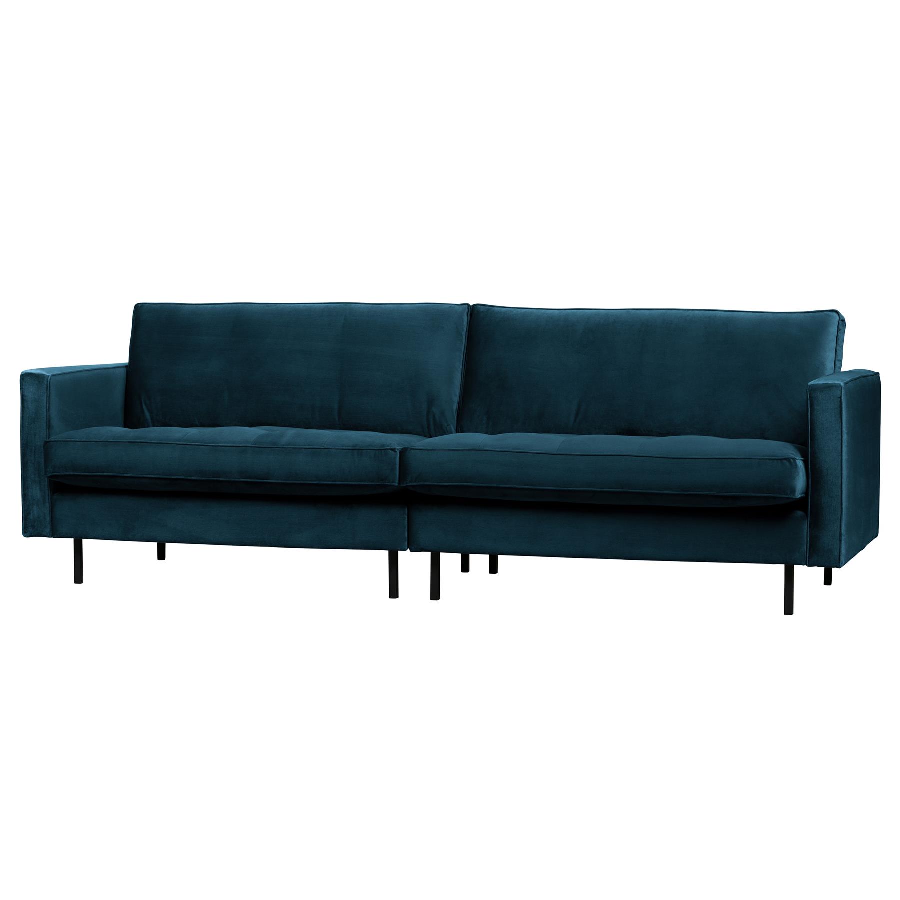BePureHome Rodeo Classic 3-zitsbank - Velvet -  Blauw