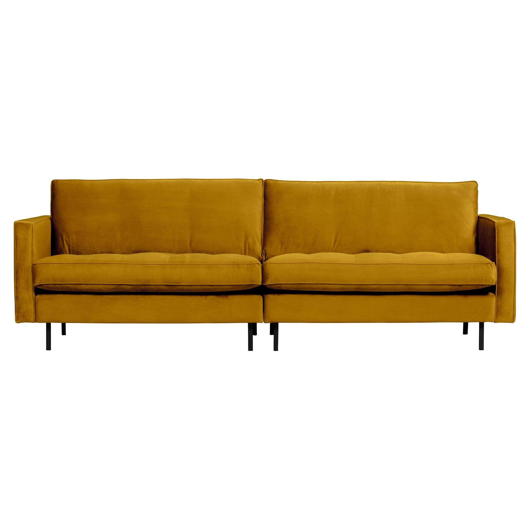 BePureHome Rodeo Classic 3-zitsbank - Velvet -  Oker