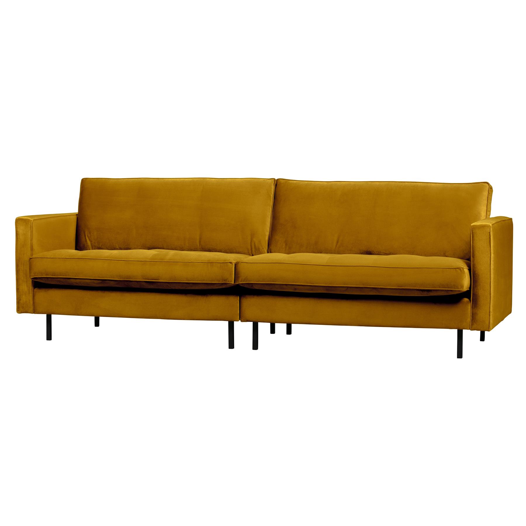 BePureHome Rodeo Classic 3-zitsbank - Velvet -  Oker