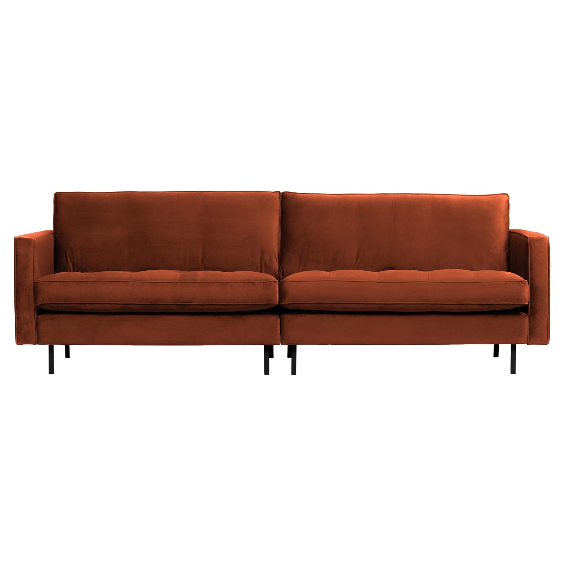 BePureHome Rodeo Classic 3-zitsbank - Velvet -  Roest