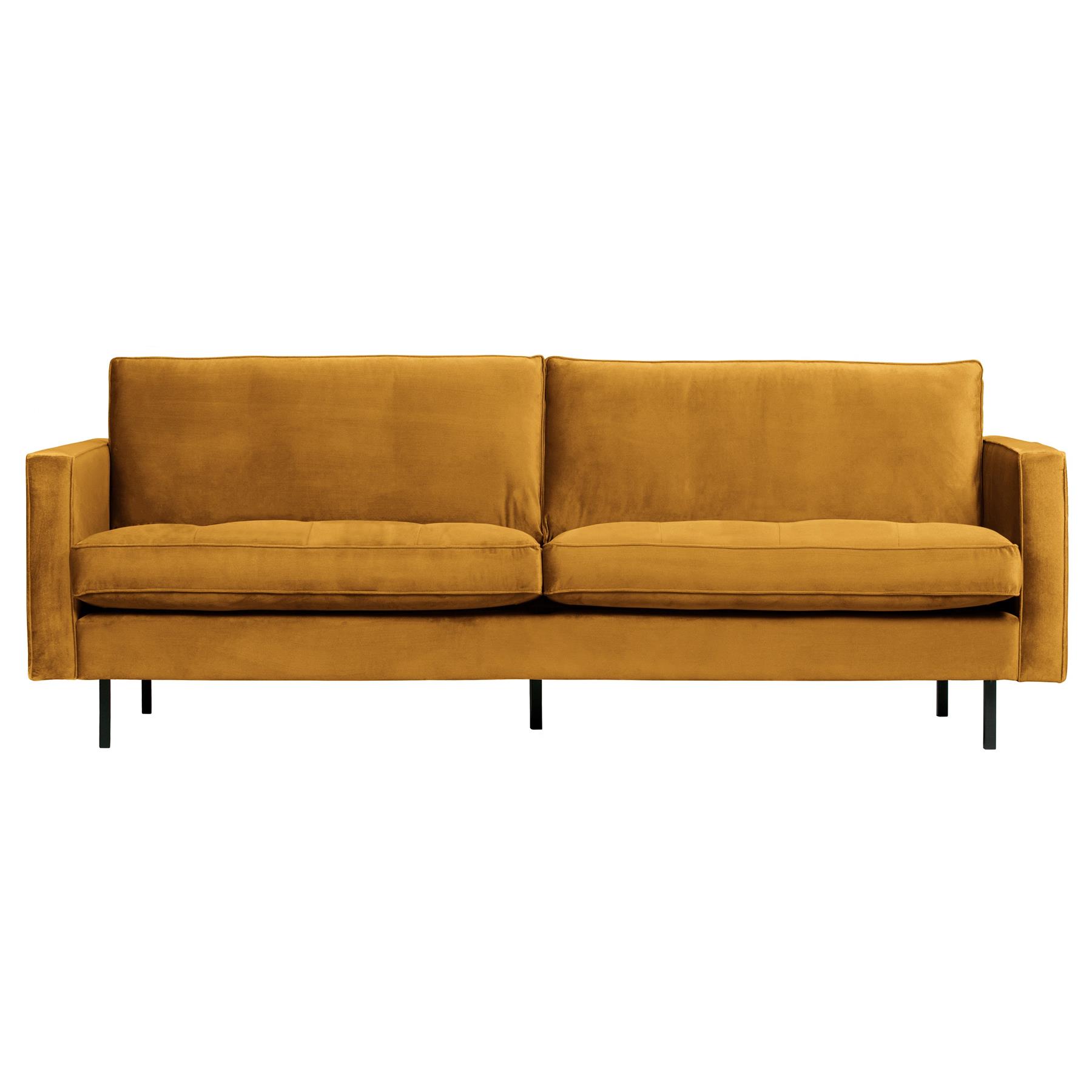 BePureHome Rodeo Classic 2,5-zitsbank - Velvet -  Oker