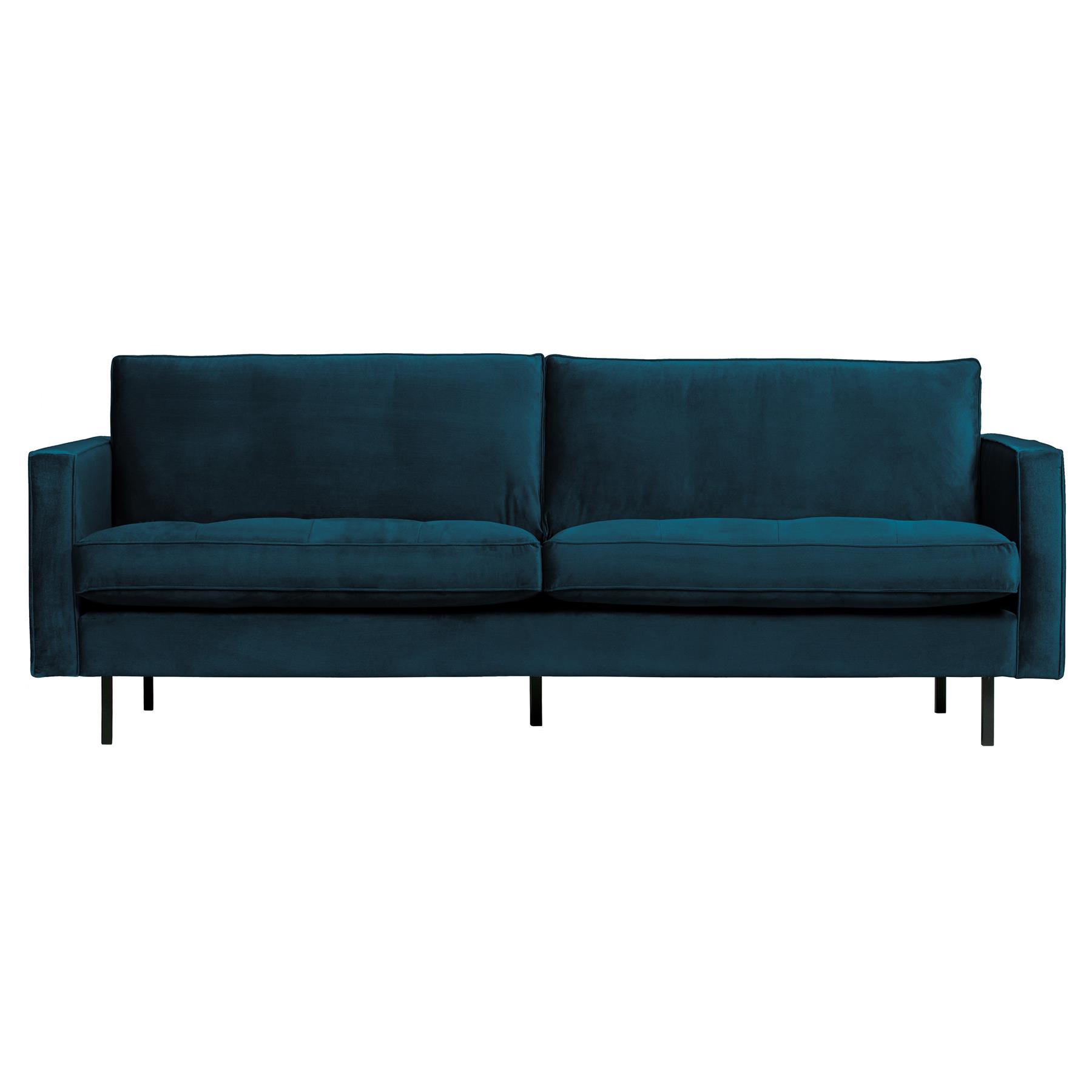 BePureHome Rodeo Classic 2,5-zitsbank - Velvet -  Blauw