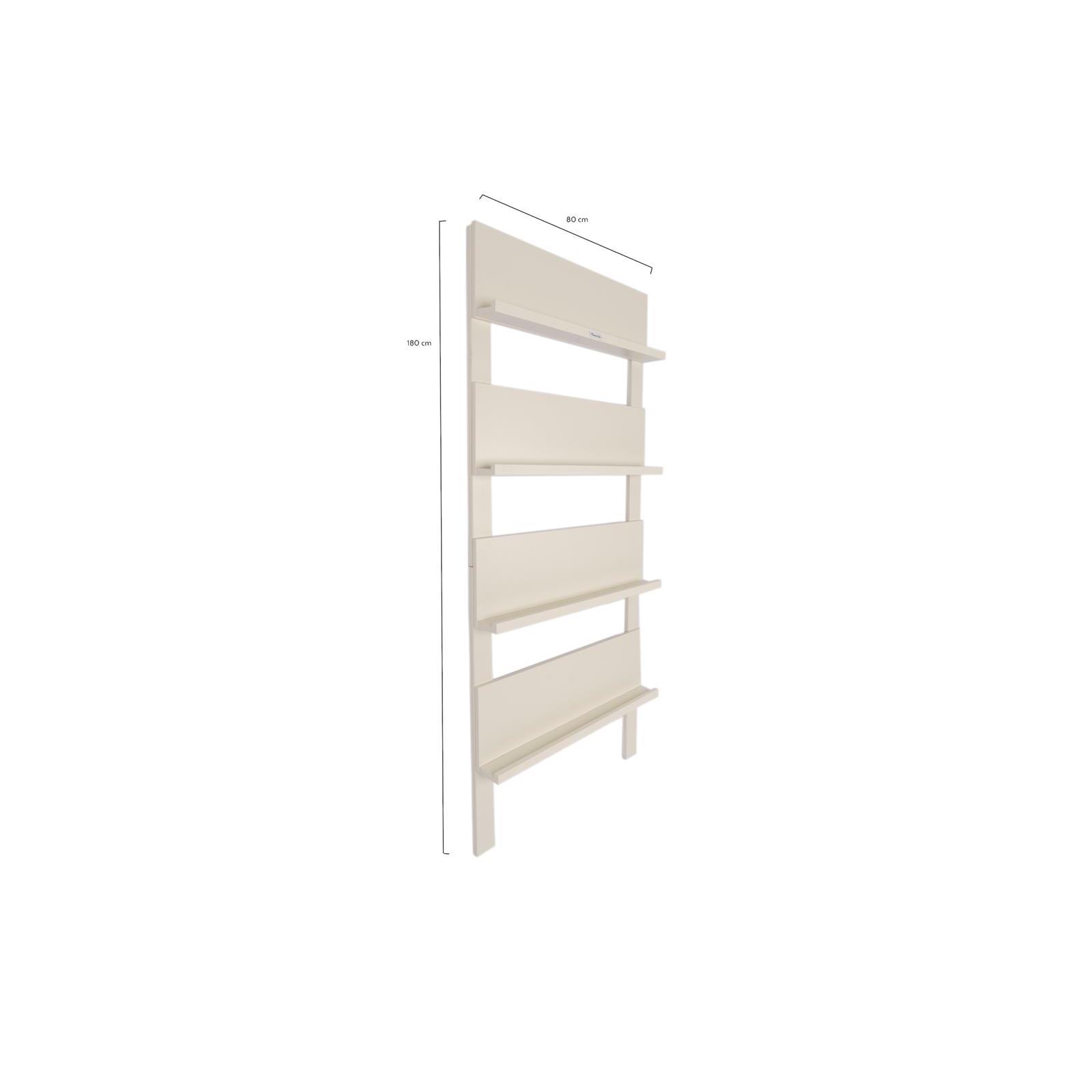 MaximaVida wandrek Jamie ivoor boekenrek - 180 x 80 cm