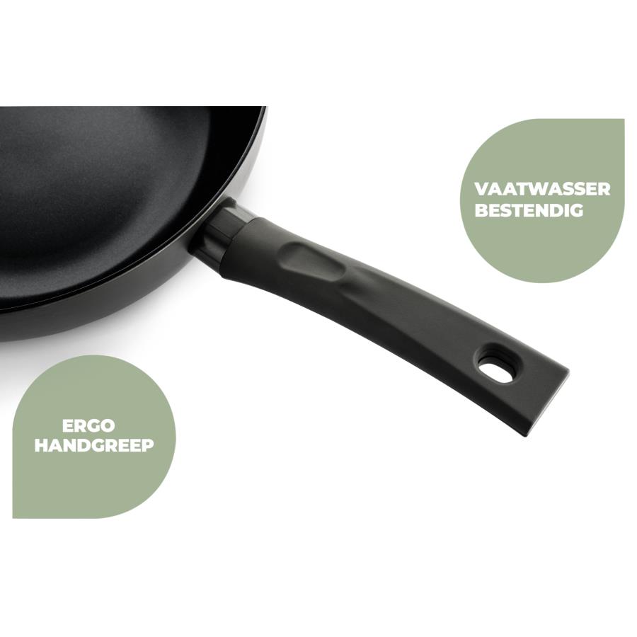 ISENVI Avon keramische wokpan 32 CM - Ergo greep