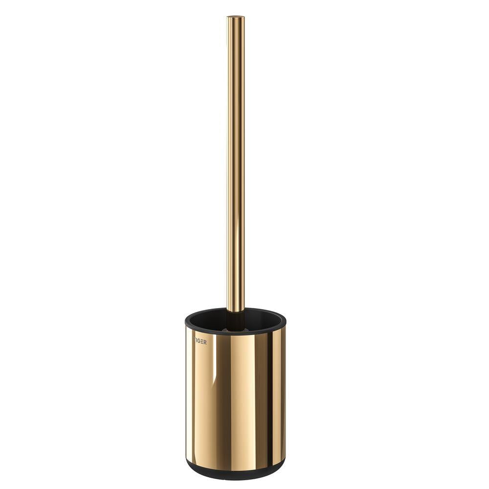 Tiger Cooper Toiletborstel met Houder - Zwart/Goud