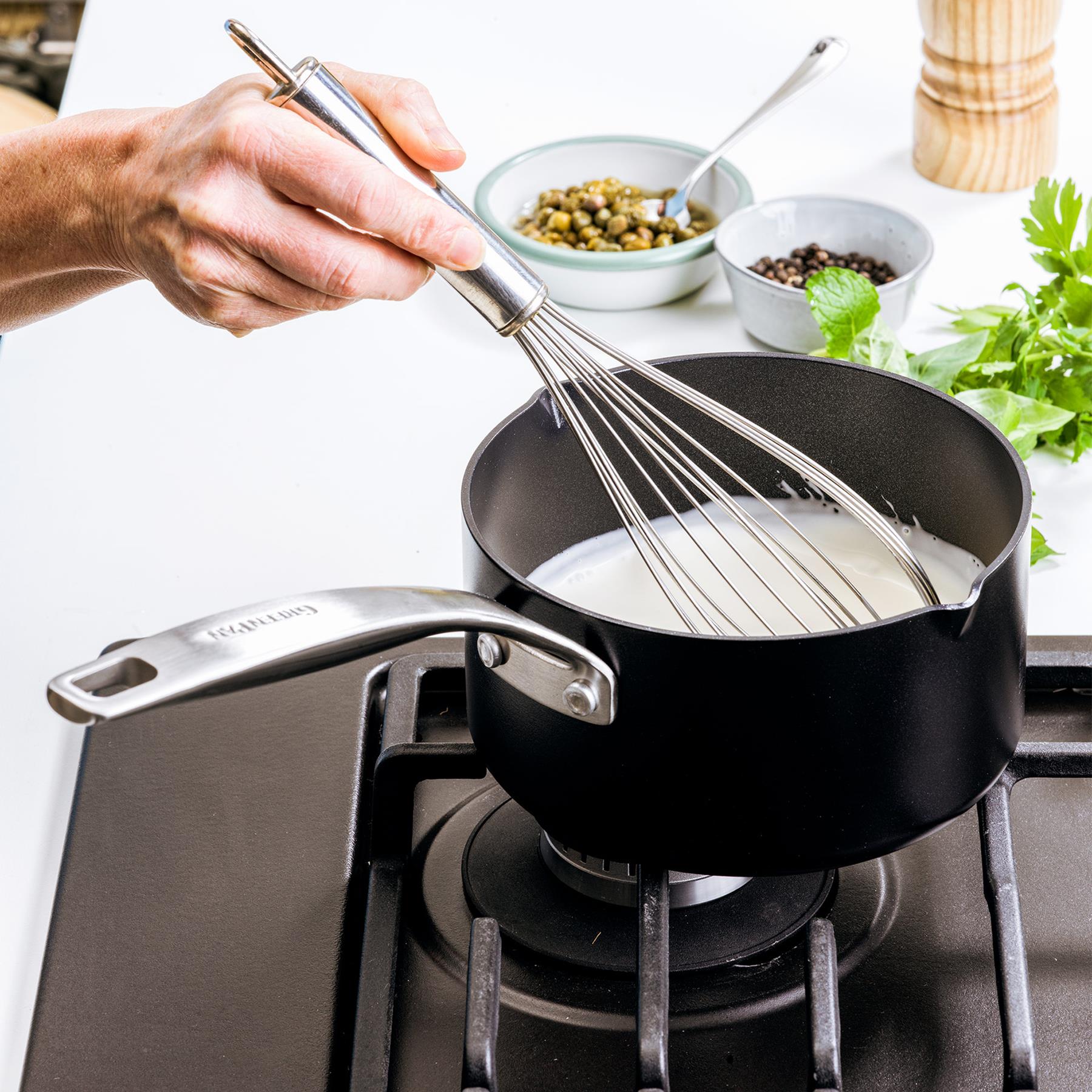 GreenPan Copenhagen sauspan met 2 schenktuiten 16cm|1.6L