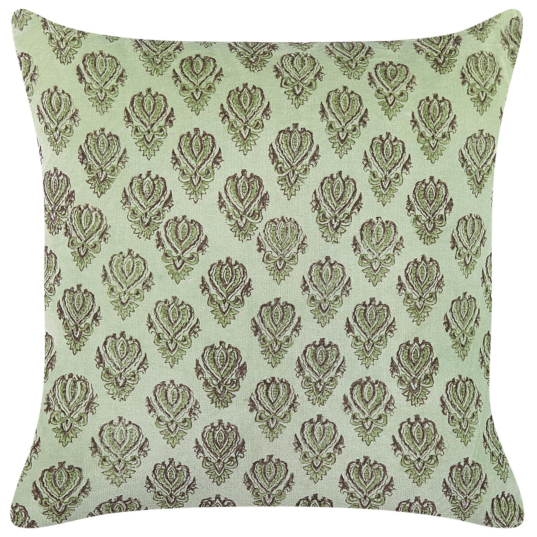 Beliani-RUNGIA -Sierkussen set van 2-Groen-45 x 45 cm-Fluweel