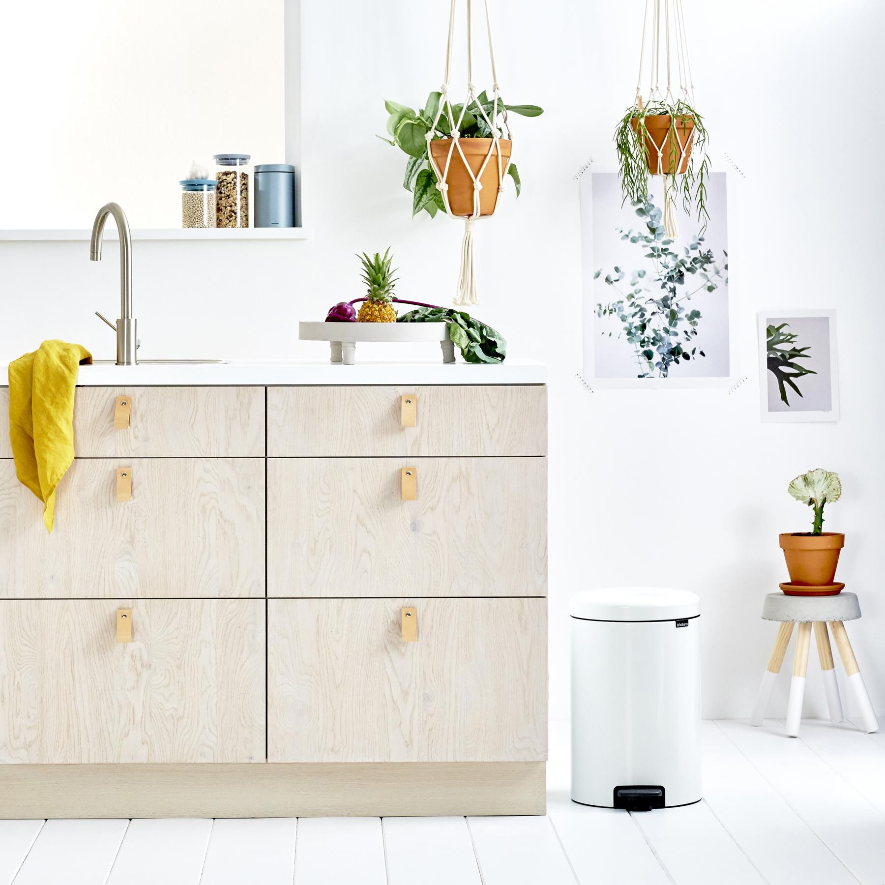 Brabantia NewIcon Pedaalemmer 20 L - Wit