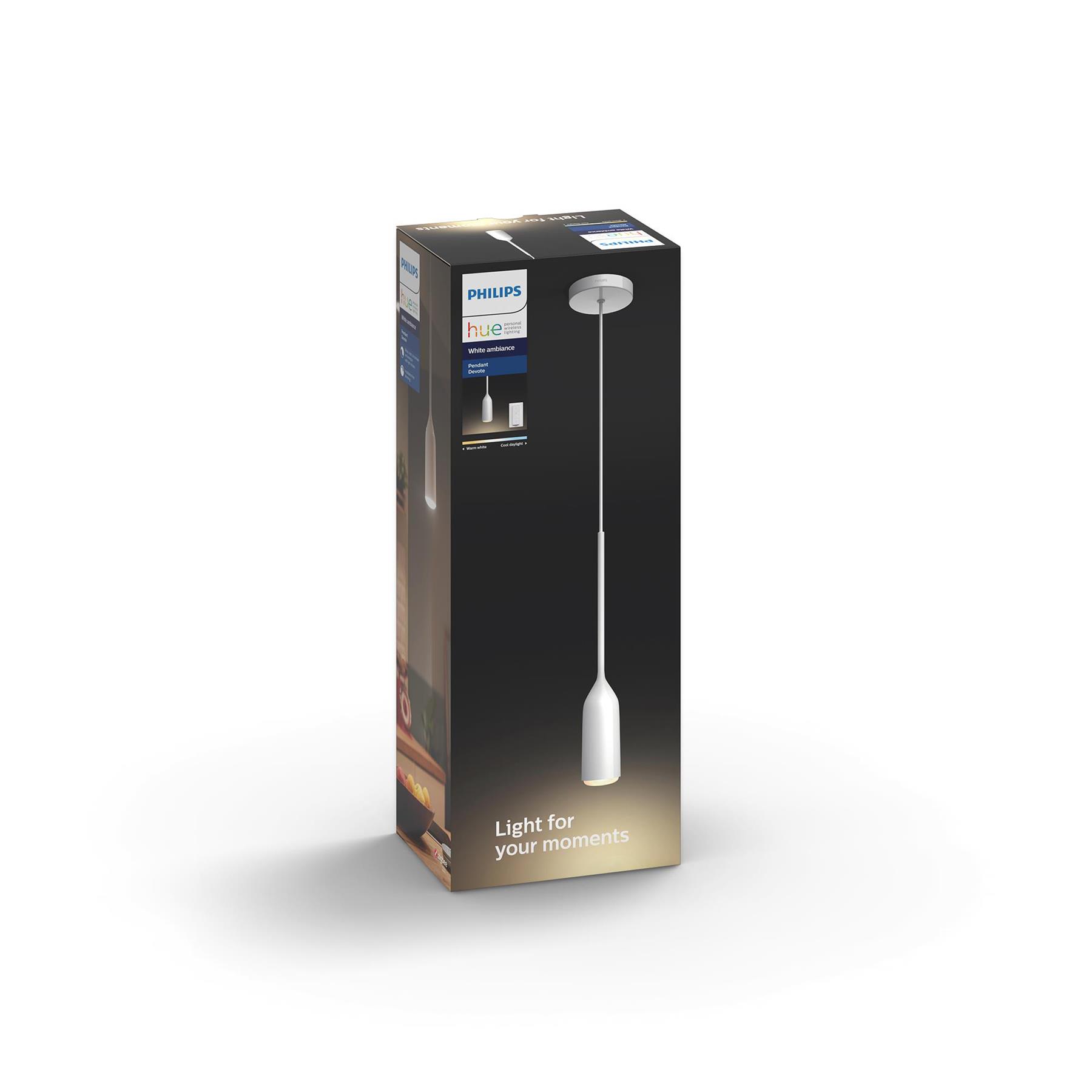 Philips Hue Devote Hanglamp - incl. dimmer switch