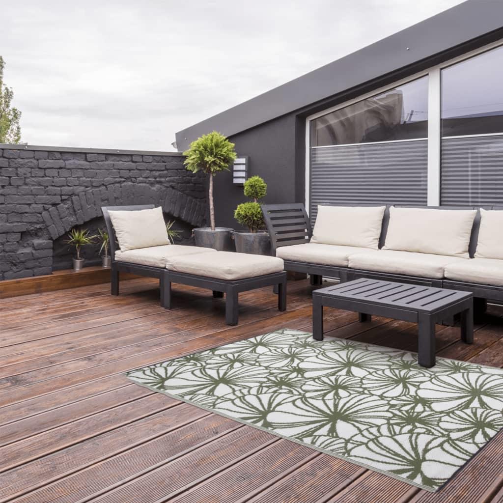 Esschert Design Buitenkleed 241x152 cm bloemmotief OC21