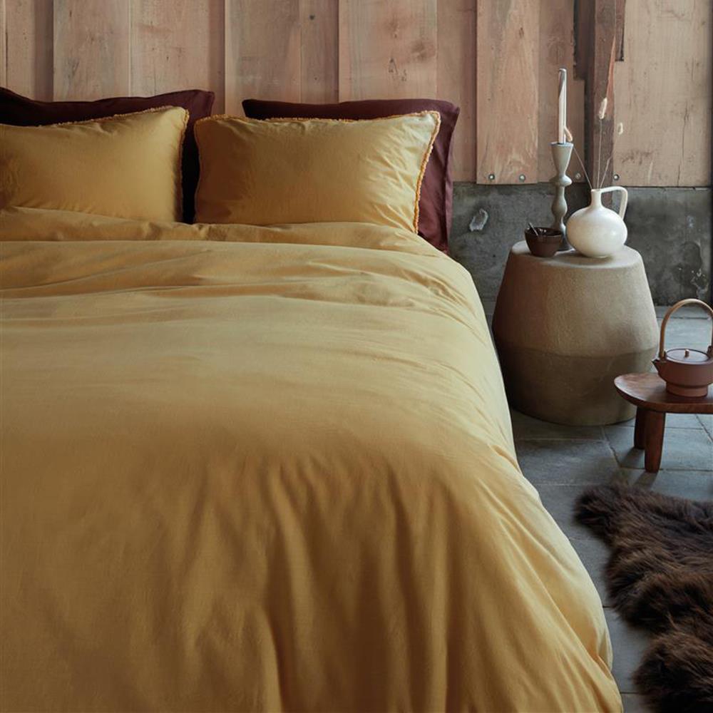 vtwonen Natural Stone Dekbedovertrek 240 x 200/220 cm - Fraying Yellow
