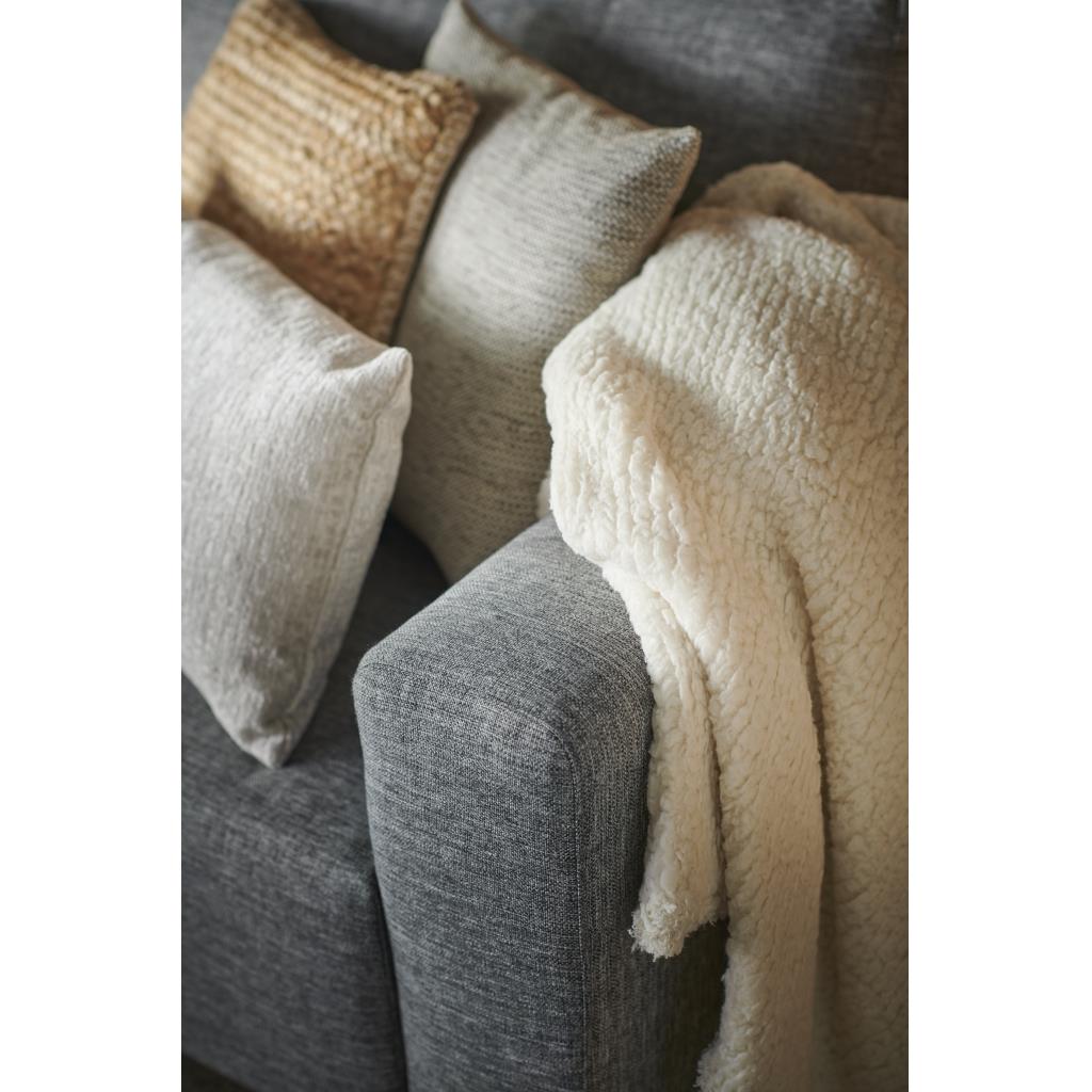Unique Living | Teddy plaid 150x200cm dove white