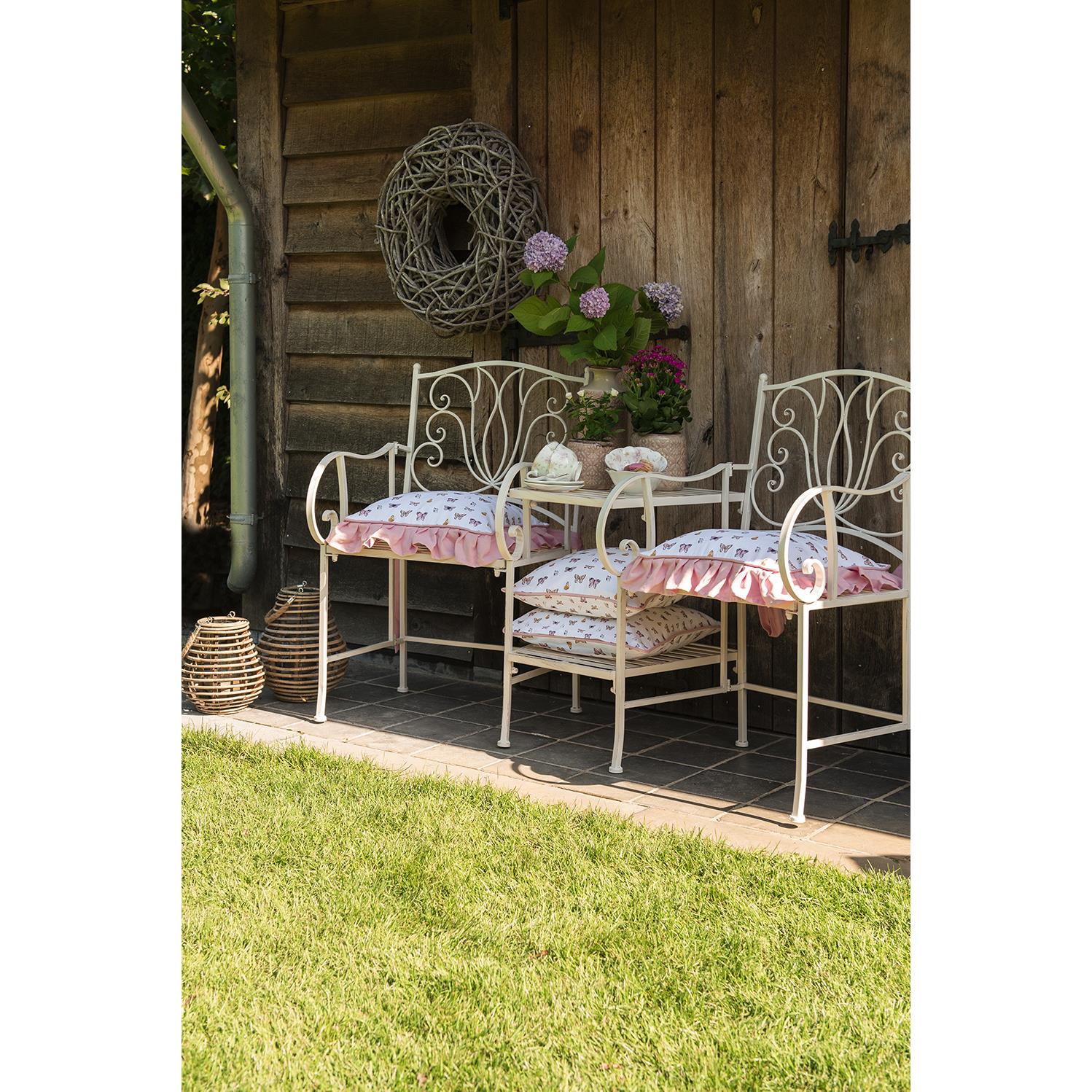 Clayre & Eef Vaas  Ø 13x30 cm Roze Keramiek Rond Decoratie vaas