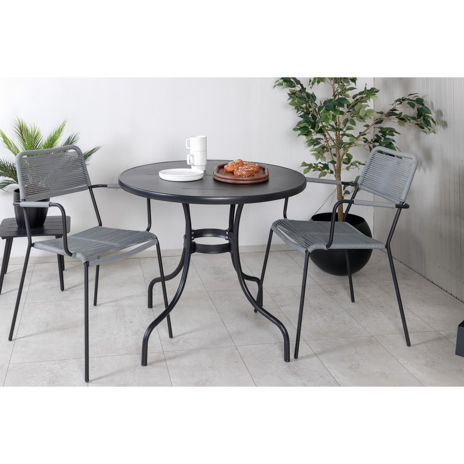 Venture Home Lindos Eetkamerstoel 59 x 86 x 57 - Grijs - 2-pack