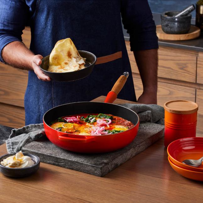 Le Creuset Sauteerpan Ø 28 cm - Kersenrood