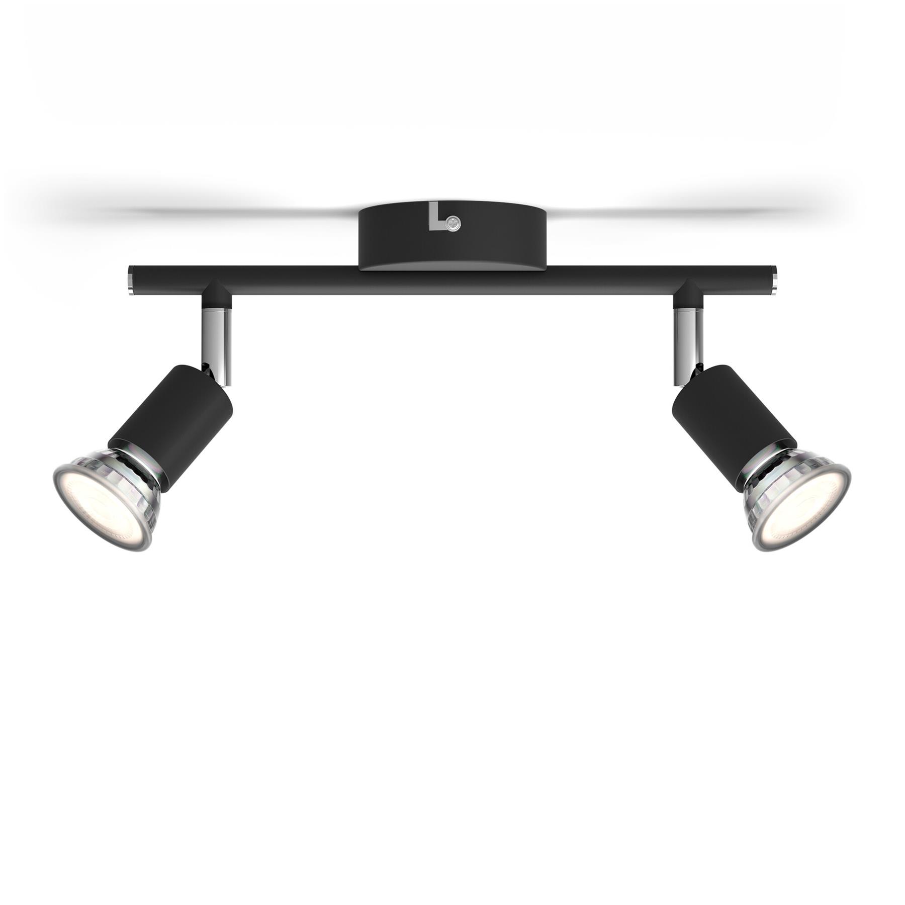 Philips Limbali opbouwspot - 2-lichts - zwart
