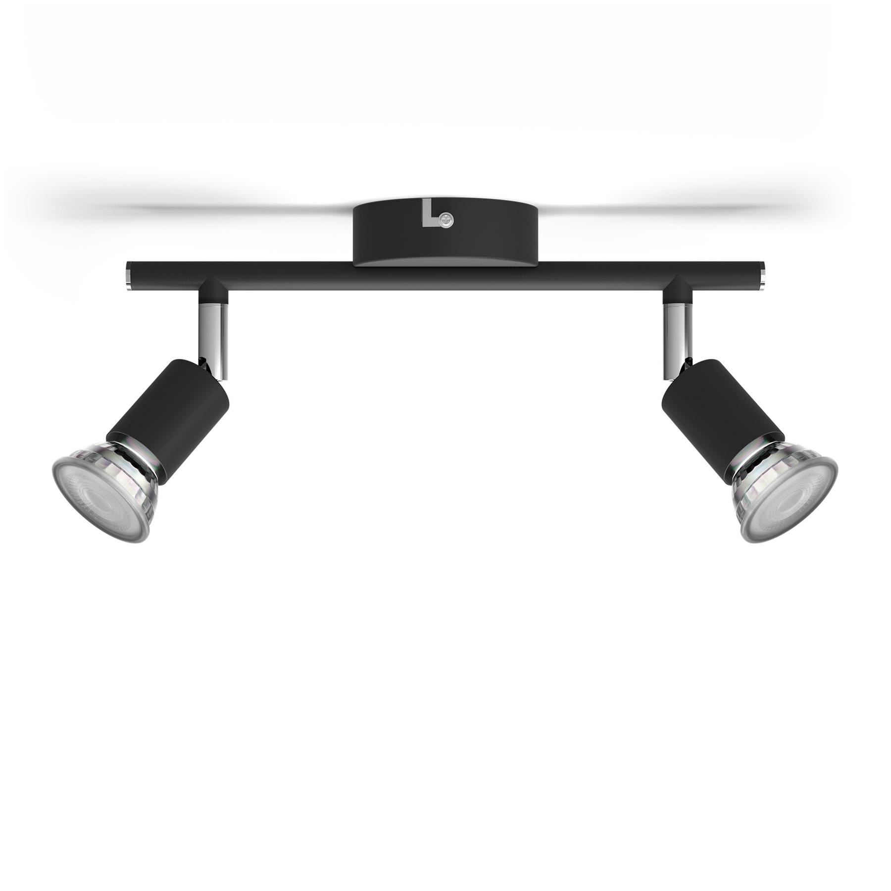 Philips Limbali opbouwspot - 2-lichts - zwart