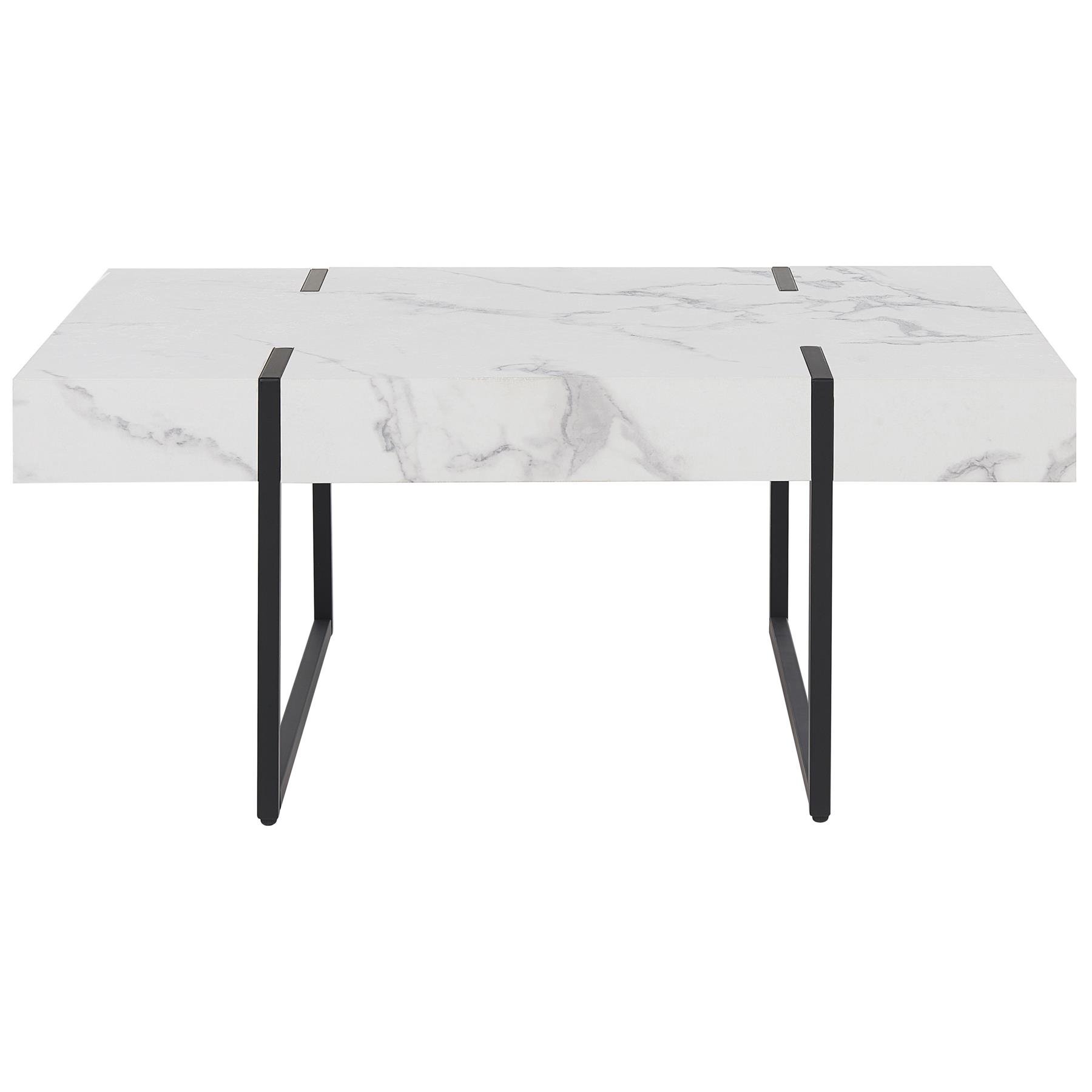 Beliani - MERCED - Salontafel - Wit - MDF