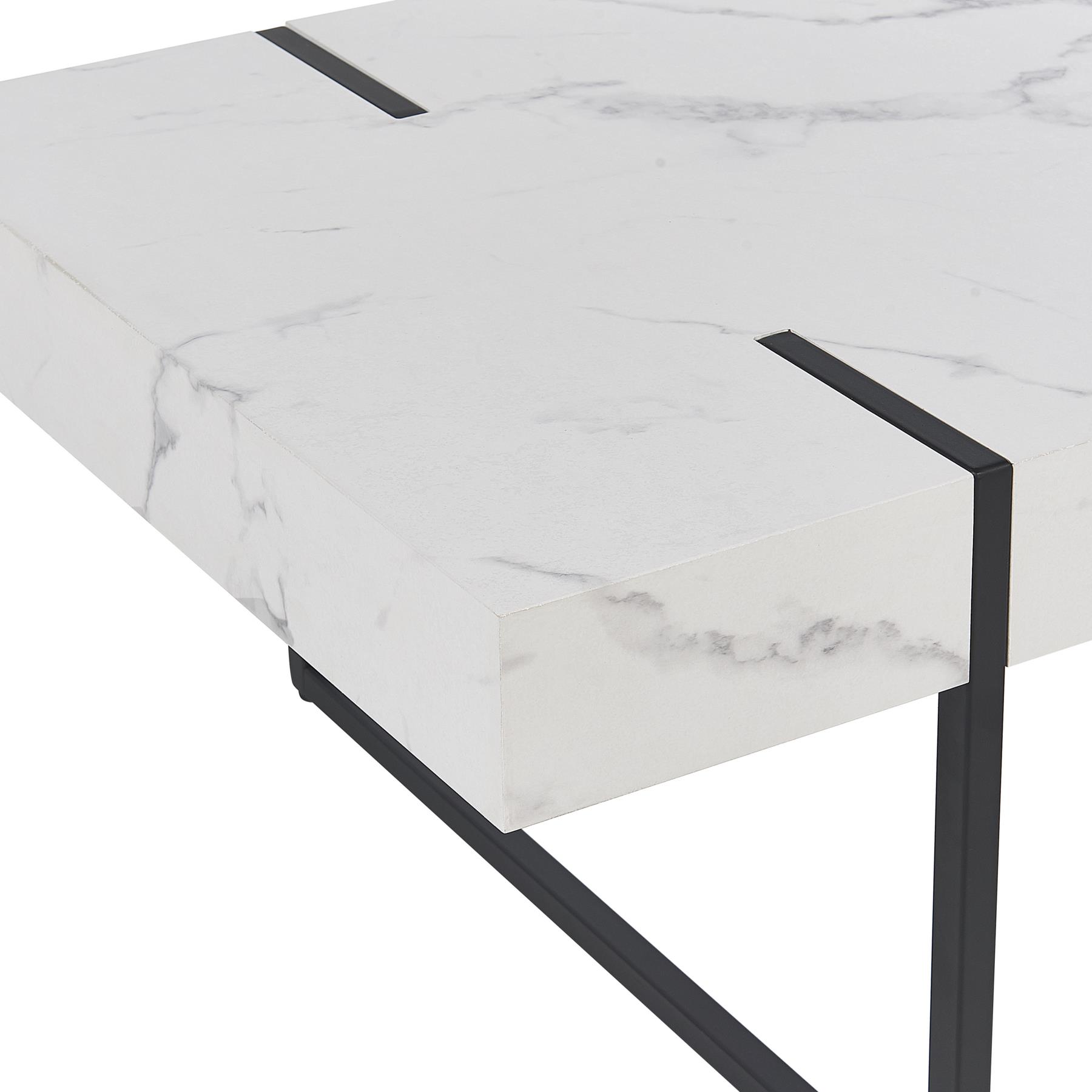 Beliani - MERCED - Salontafel - Wit - MDF