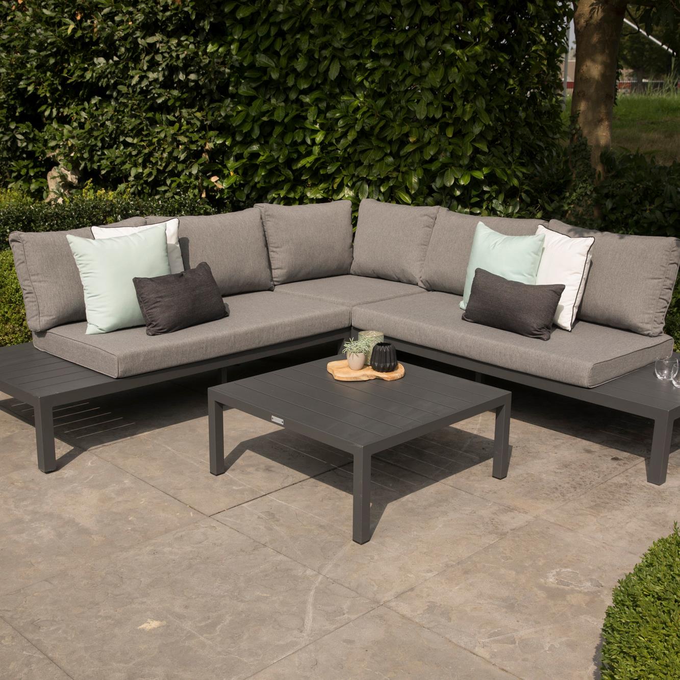 Exotan La Vida Loungeset - Aluminium/Antraciet