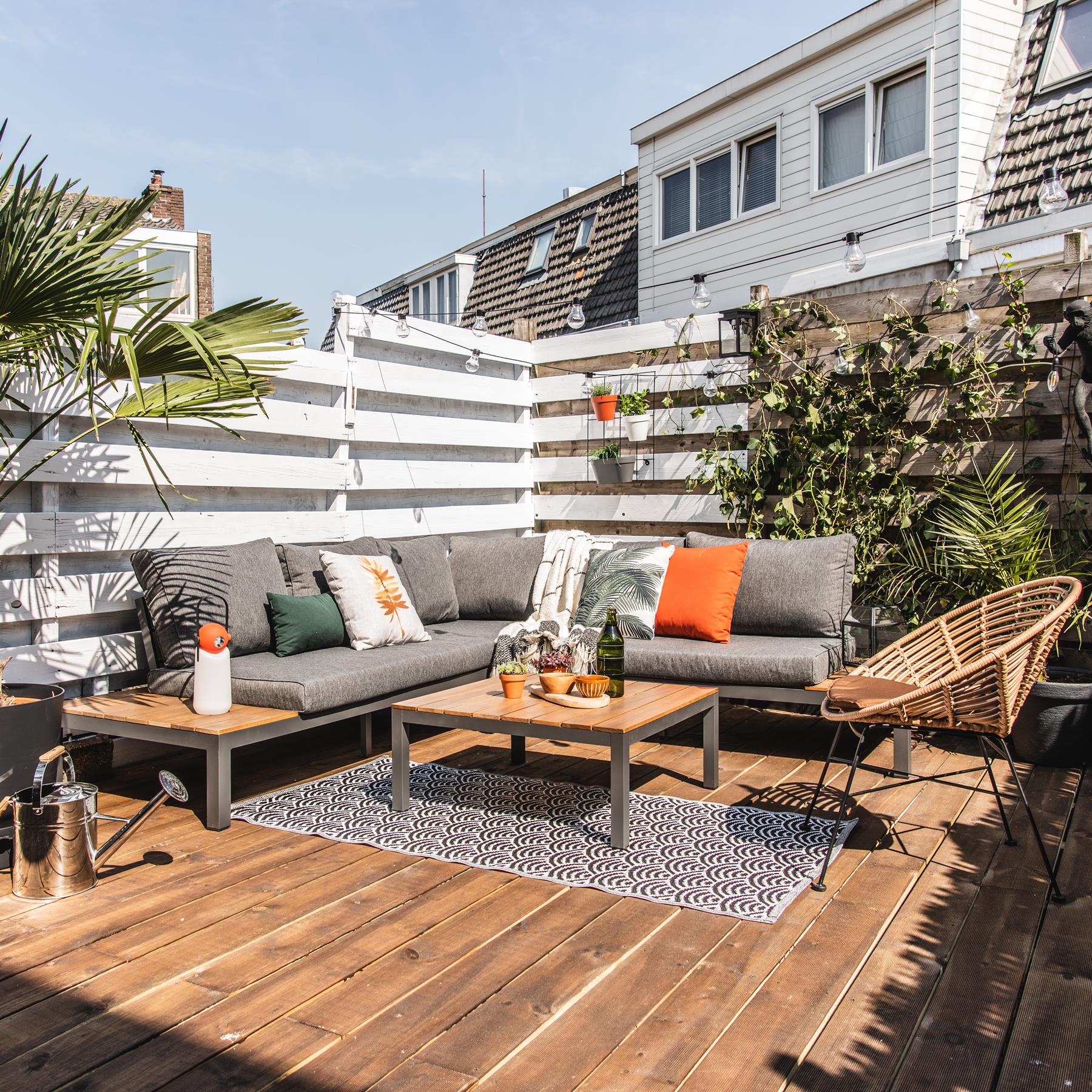Exotan La Vida Loungeset - Teak/Antraciet