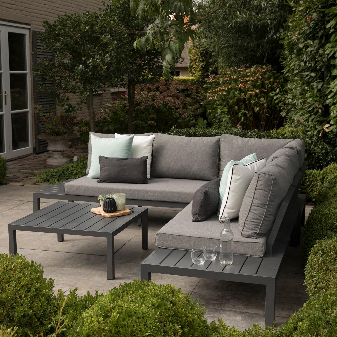 Exotan La Vida Loungeset - Aluminium/Antraciet